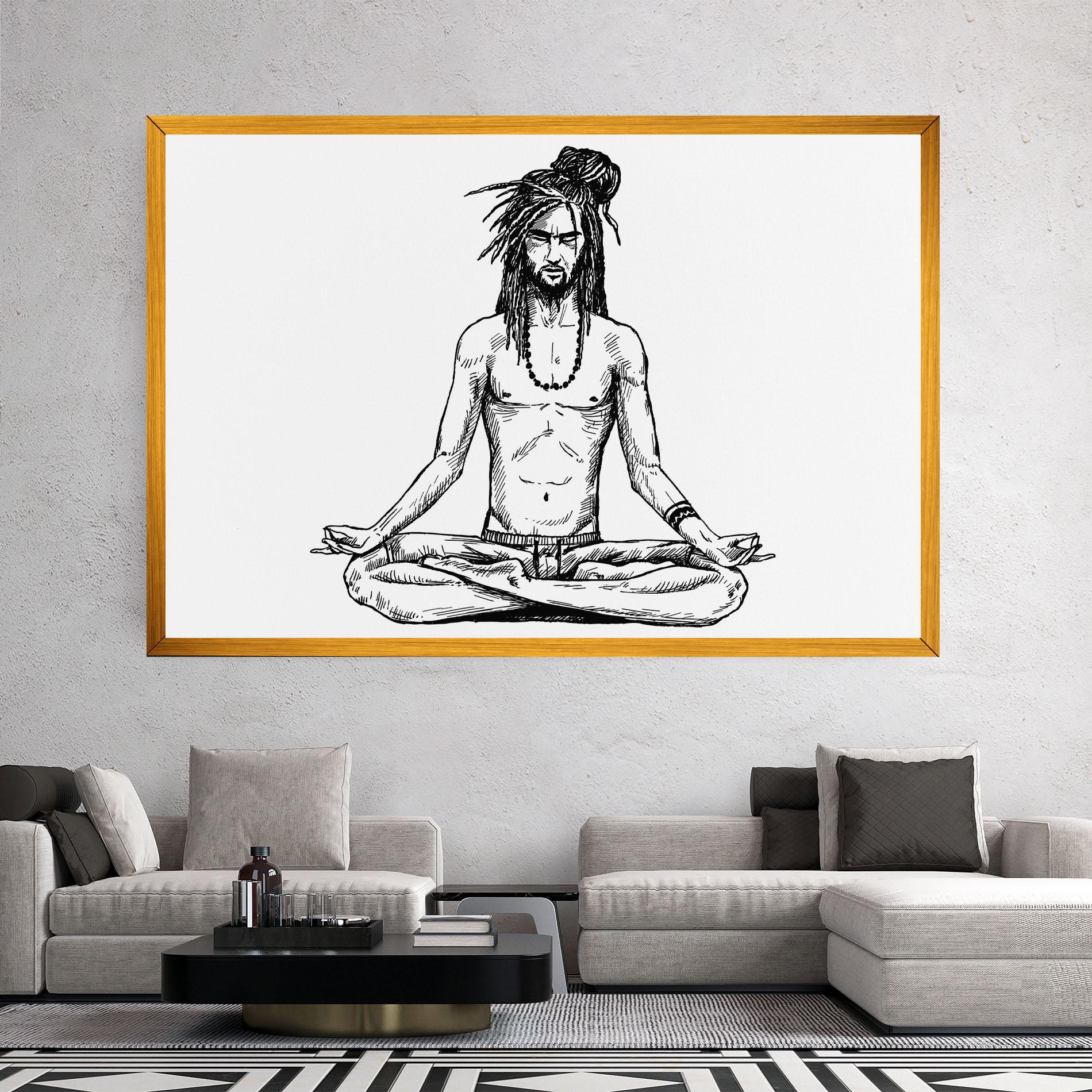 Tablou Canvas Focused Meditation mockup 2
