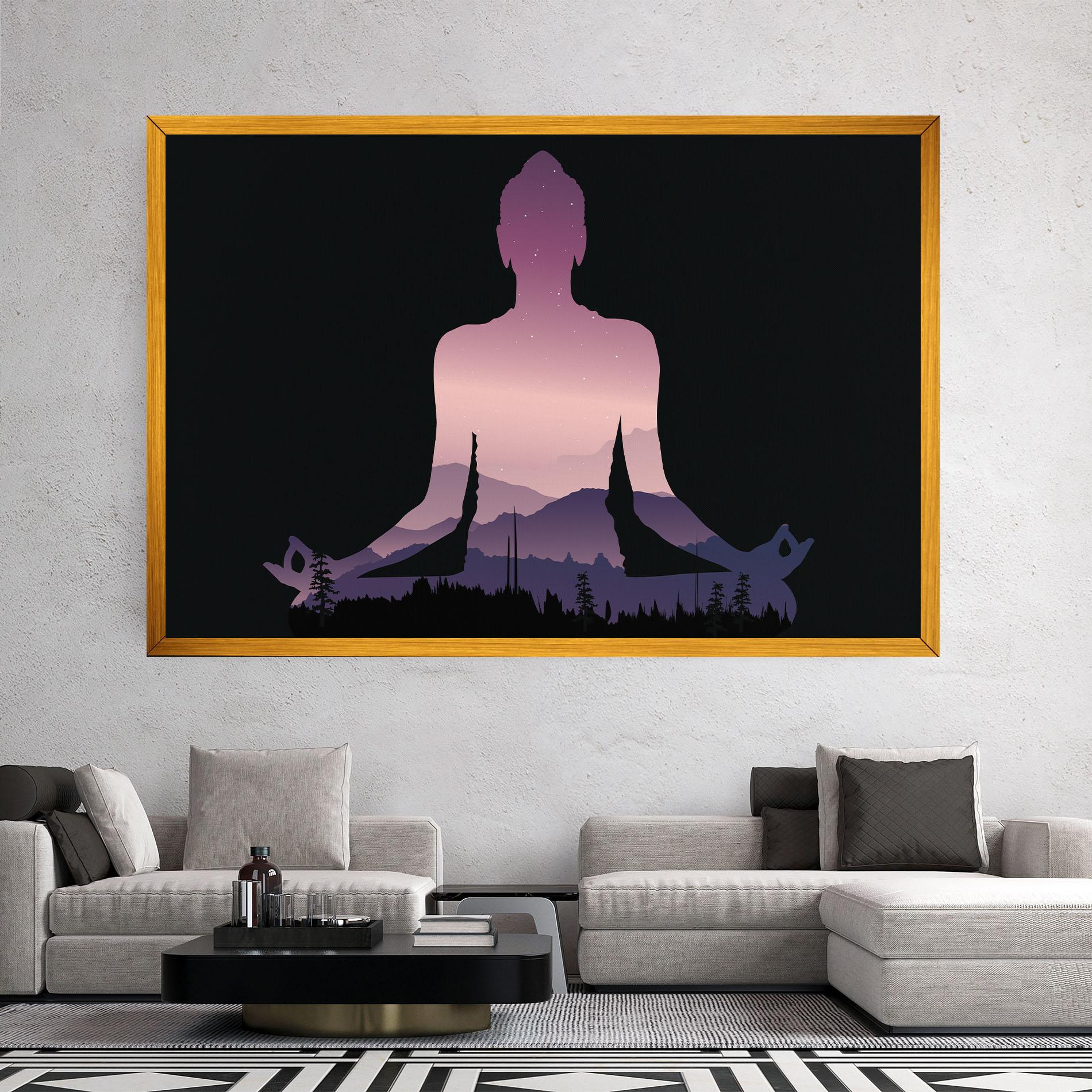 Tablou Canvas Forest Star Yoga mockup 2