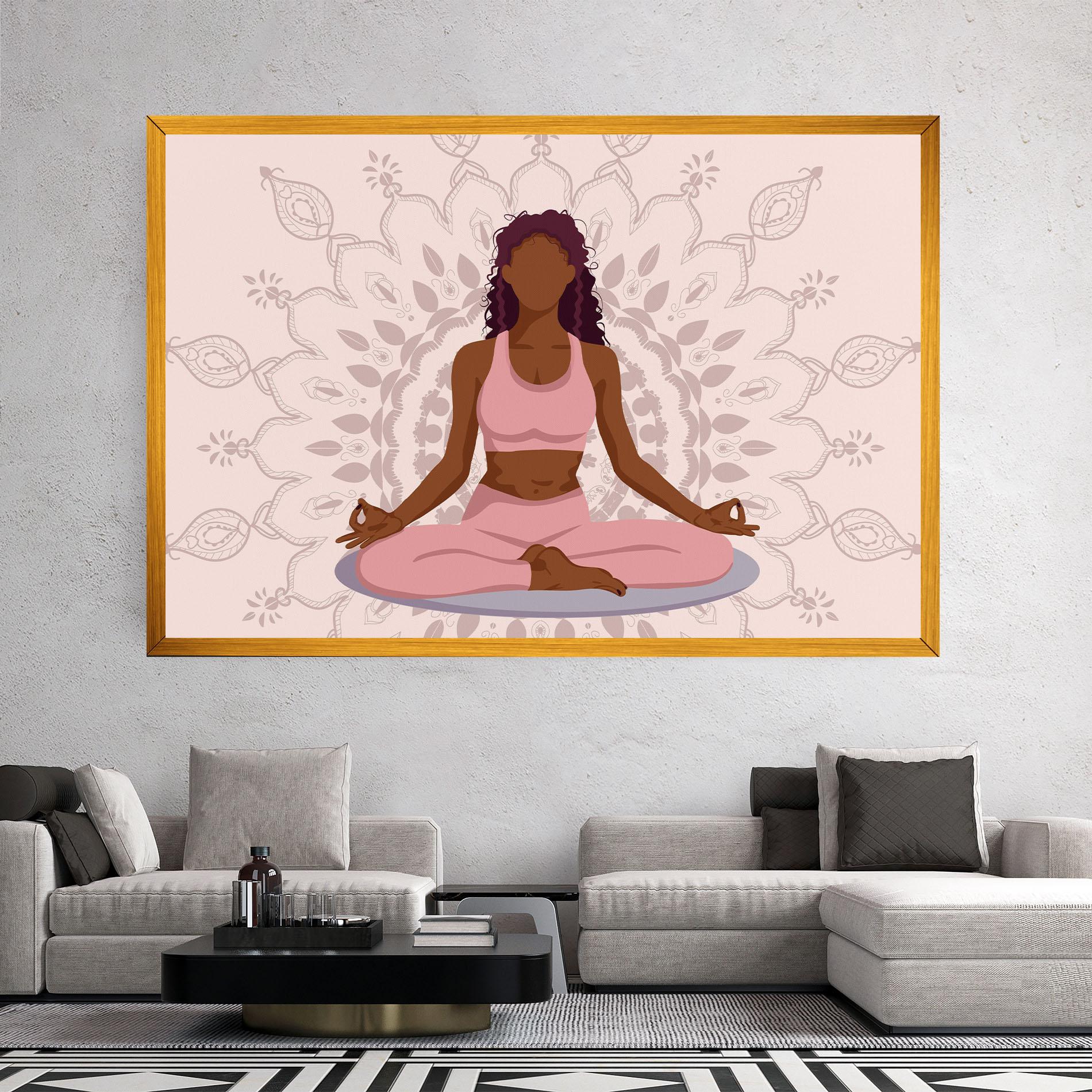 Tablou Canvas Lotus Position mockup 2
