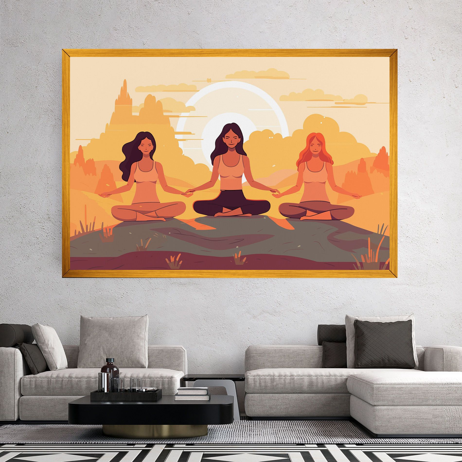 Three Yoga Girls mockup 2