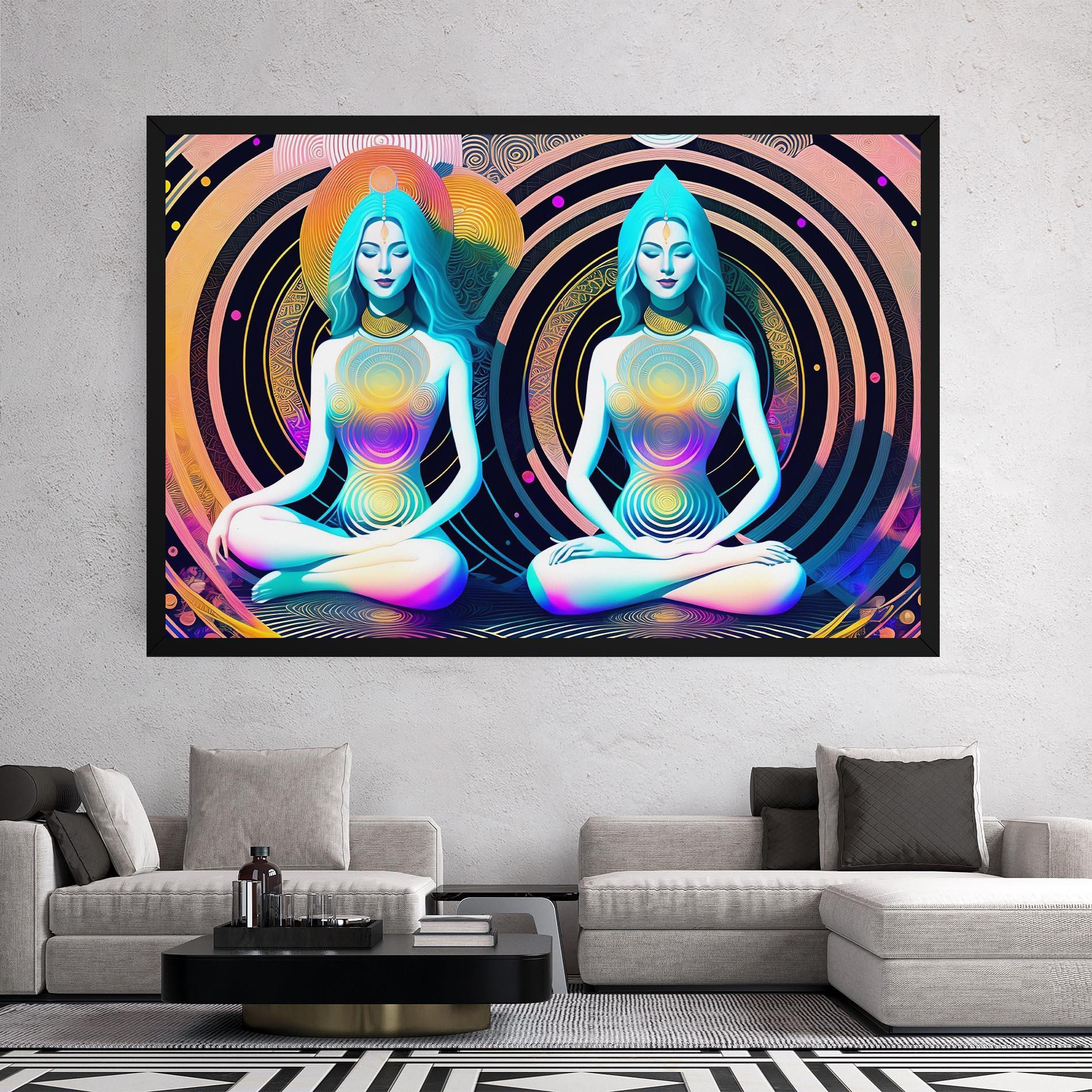 Tablou Canvas Clolorful Illustrations mockup 2