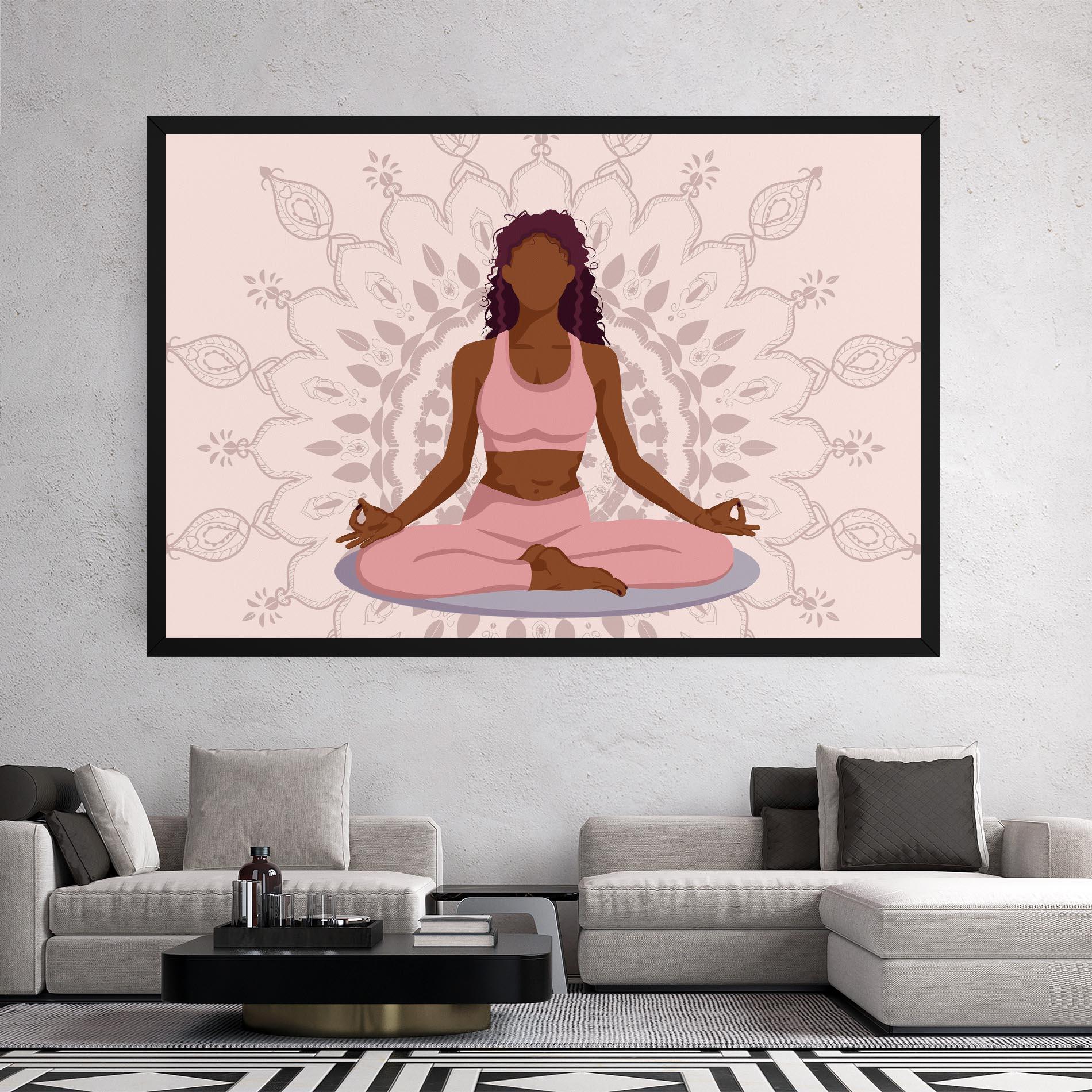 Tablou Canvas Lotus Position mockup 2