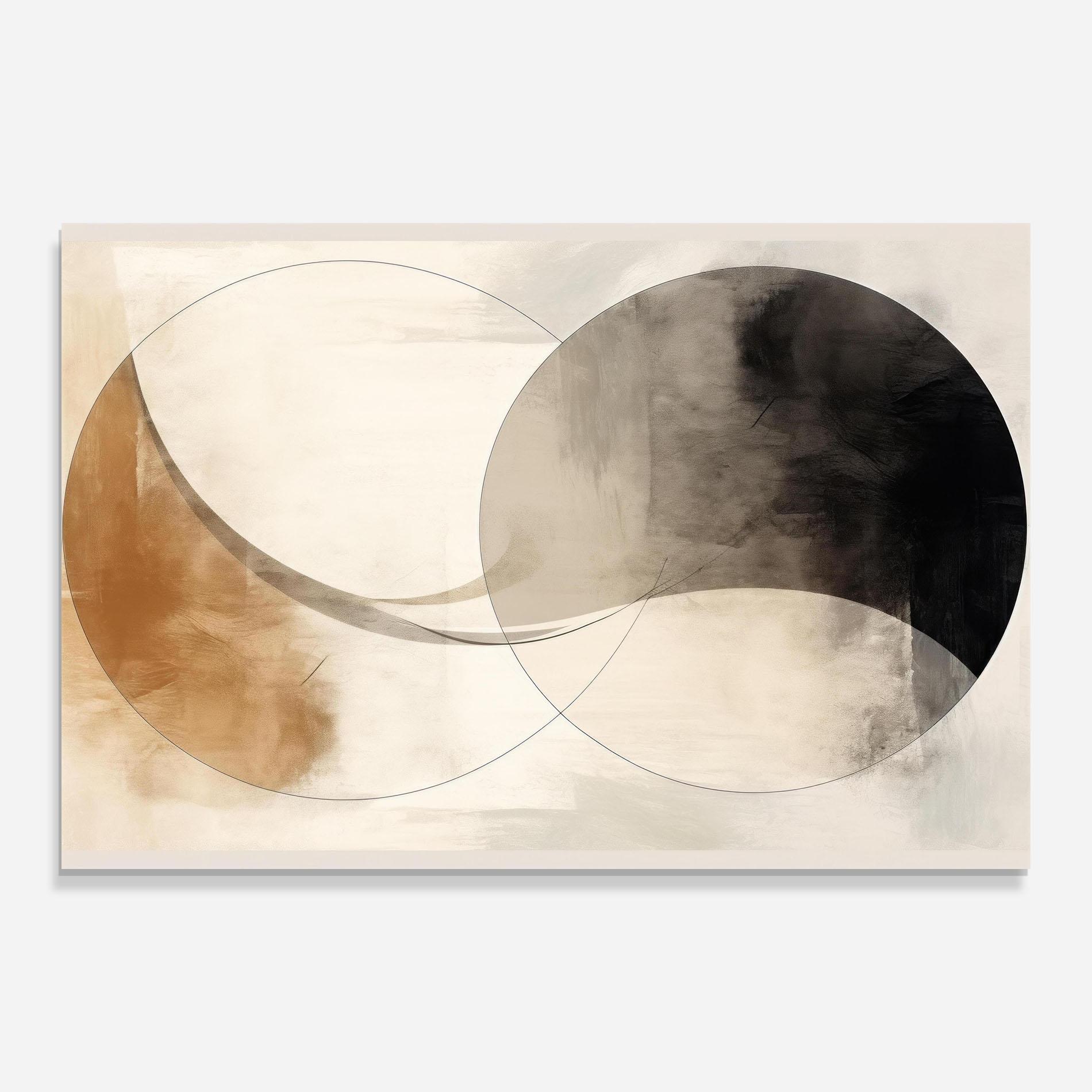 Tablou Sticla Abstract Circle Painting mockup 0