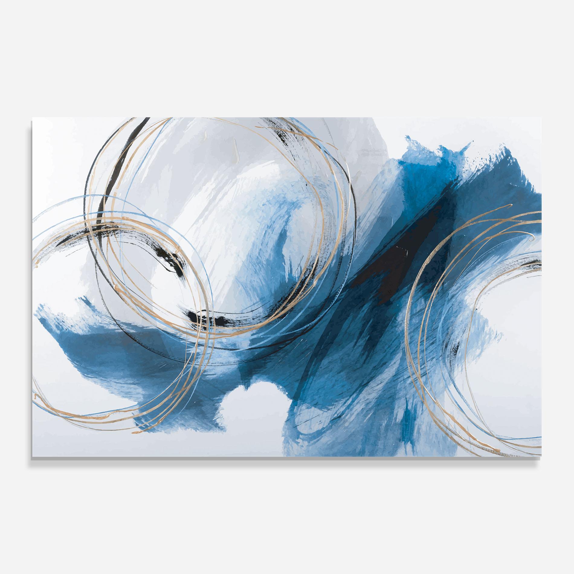 Tablou Sticla Beautiful Abstract Painting mockup 0