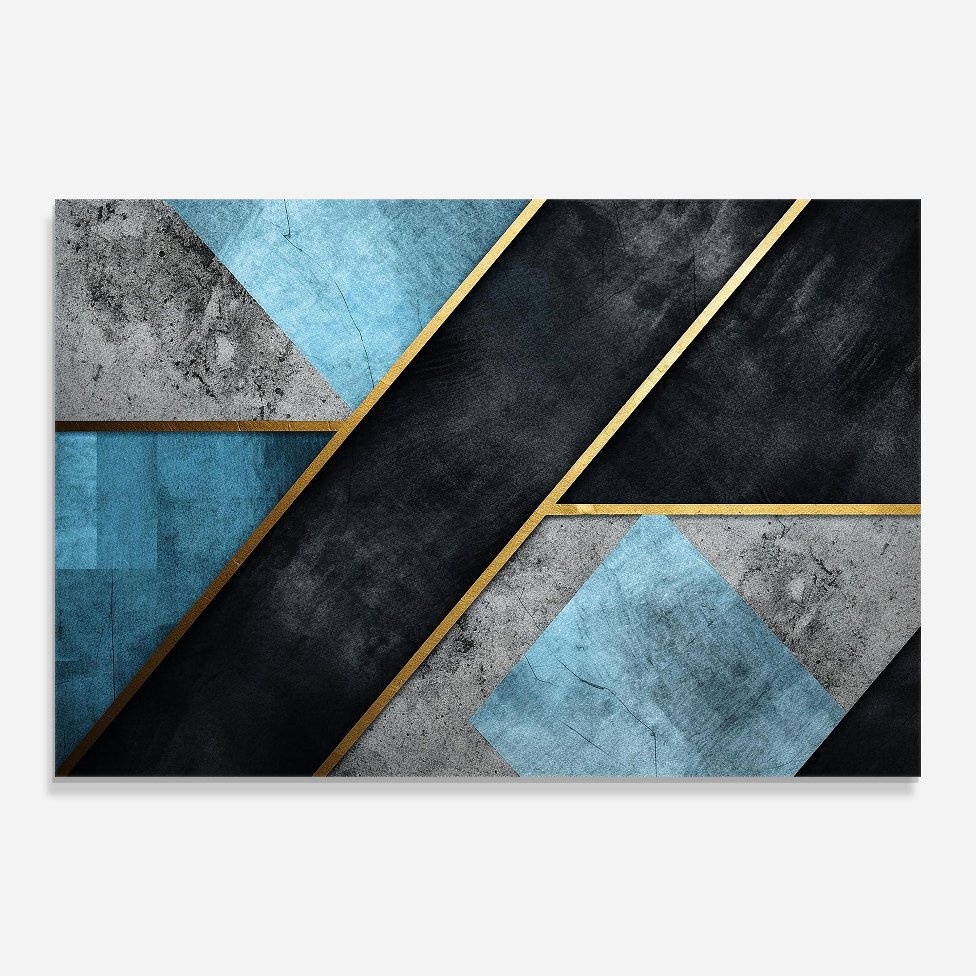Grey With Blue Painting mockup 0