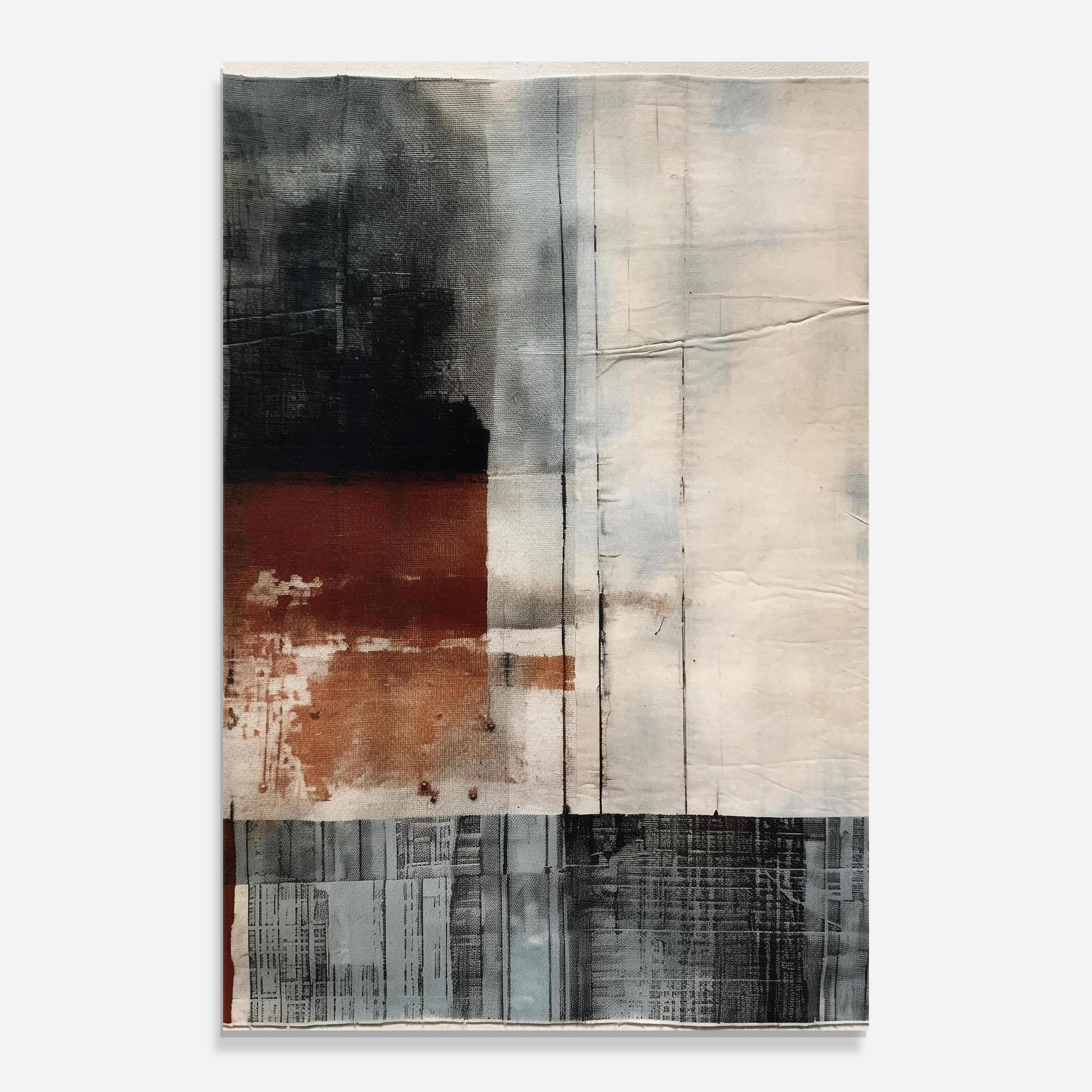 Tablou Sticla Abstract Painting mockup 0