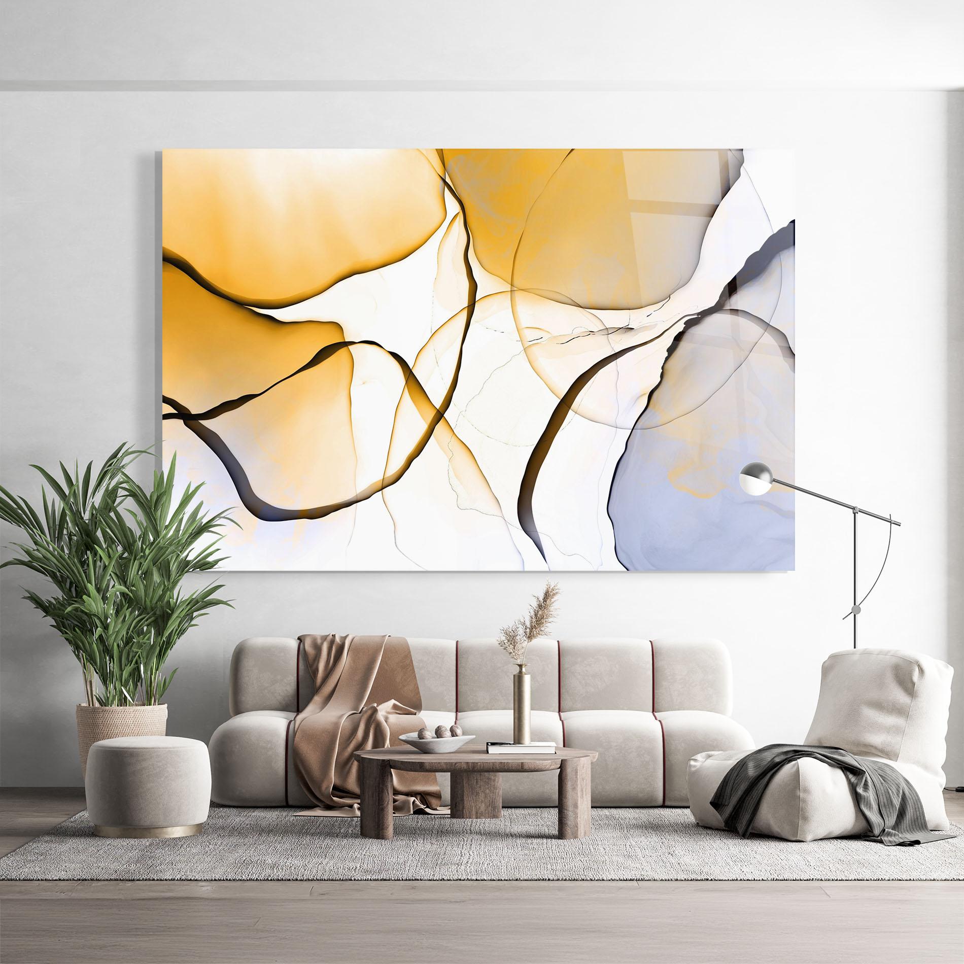 Tablou Sticla Abstract Alcohol Ink mockup 9