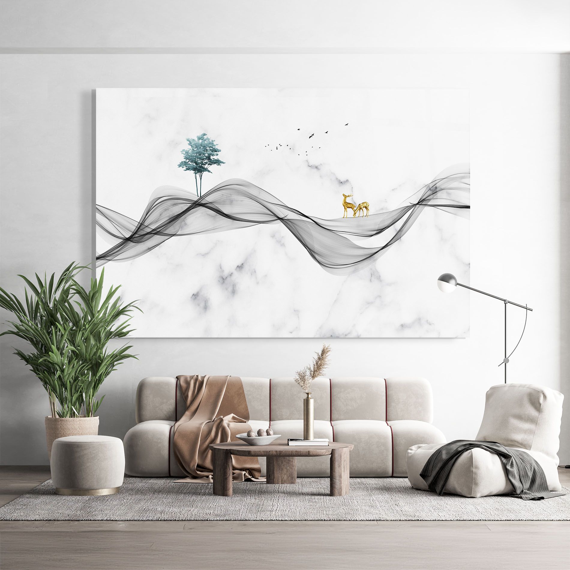 Abstract Golden Landscape 1 mockup 9