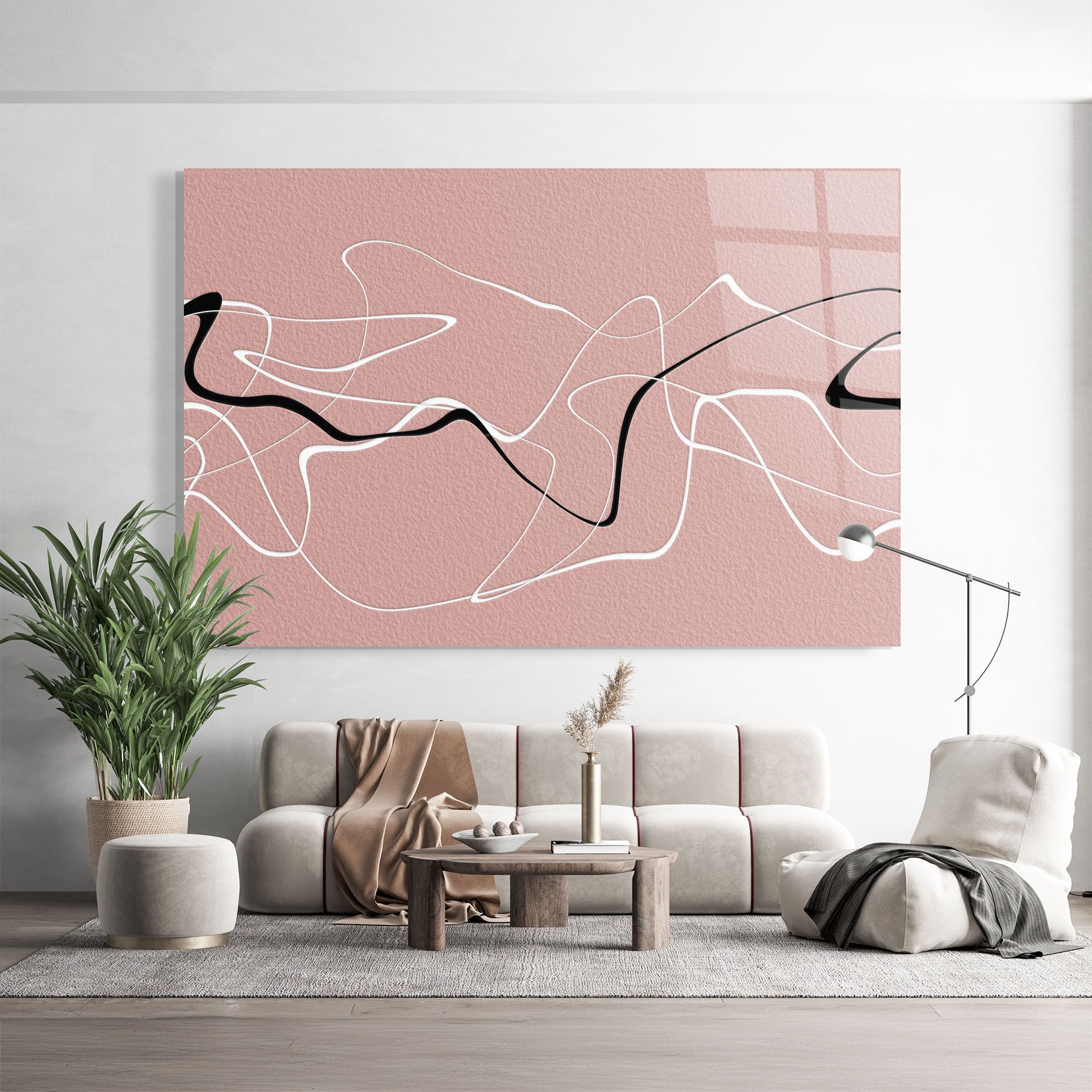 Abstract Pink Painting mockup 9