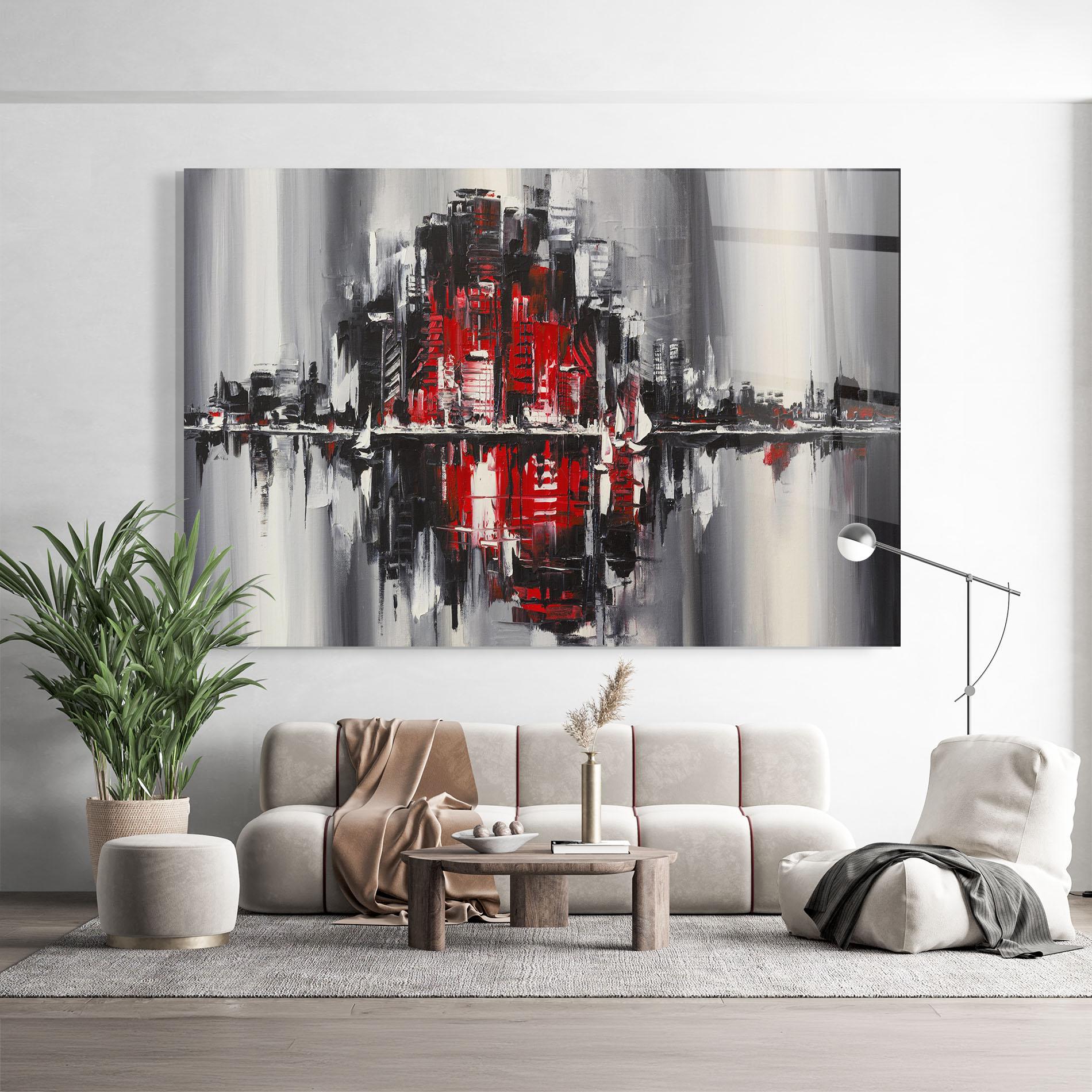 Tablou Sticla Cityscape mockup 9