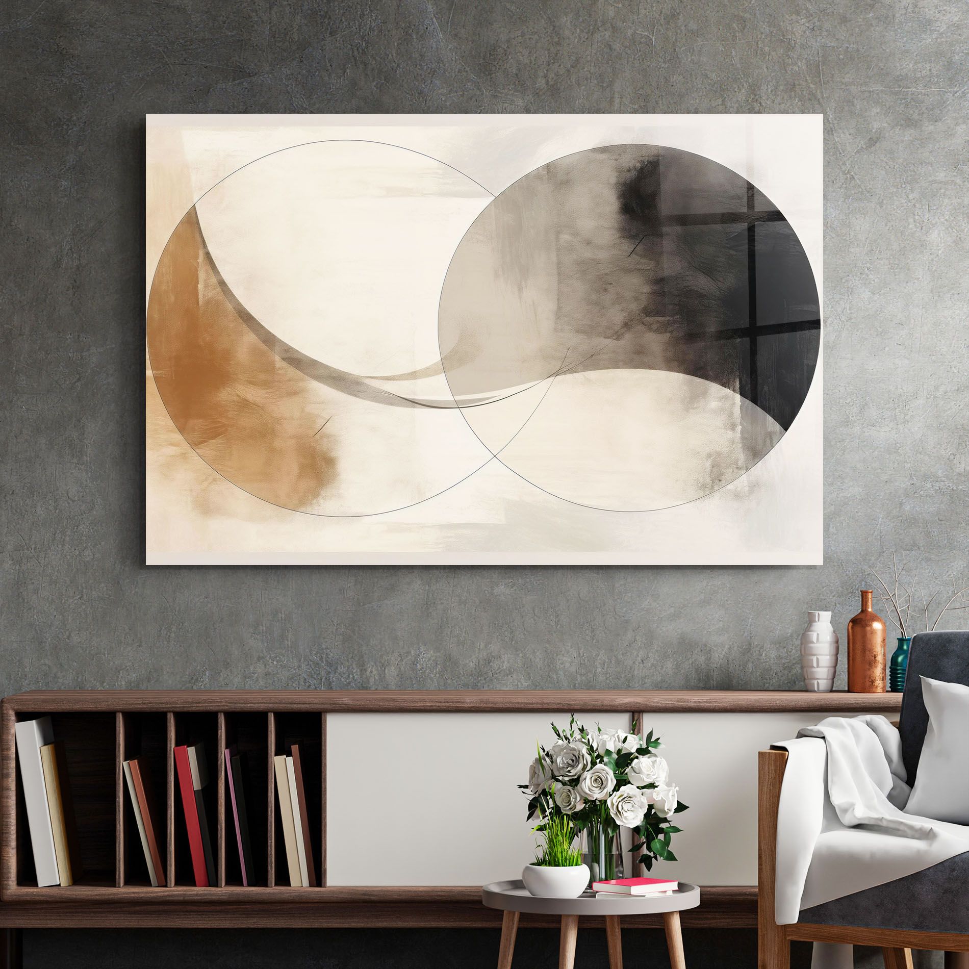 Abstract Circle Painting mockup 2