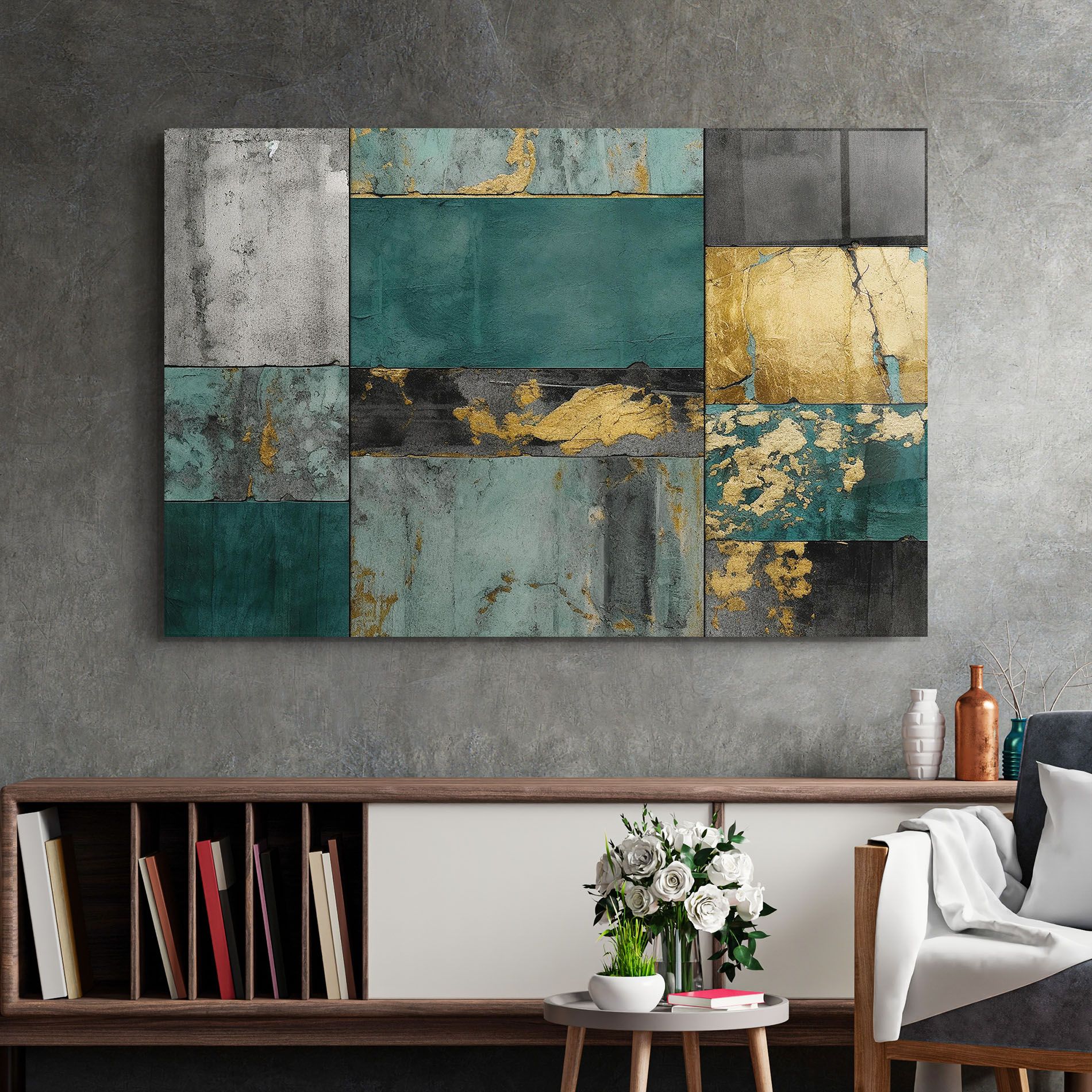 Golden Green Painting mockup 2