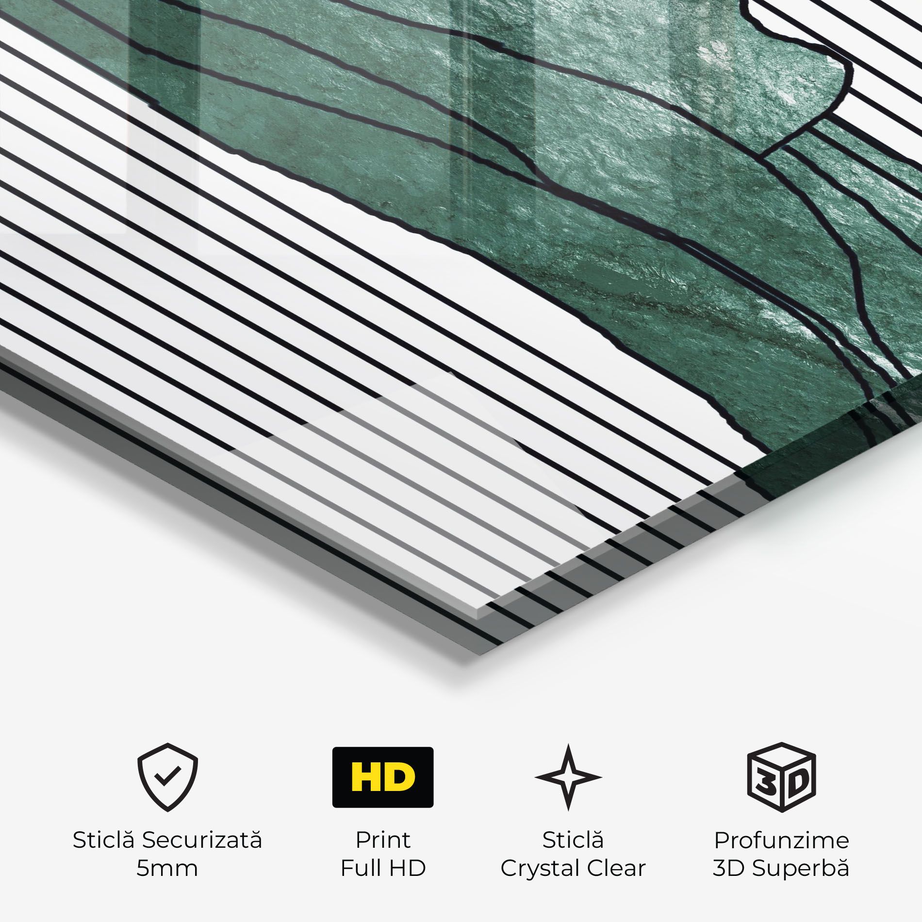 Abstract Green Face mockup 3