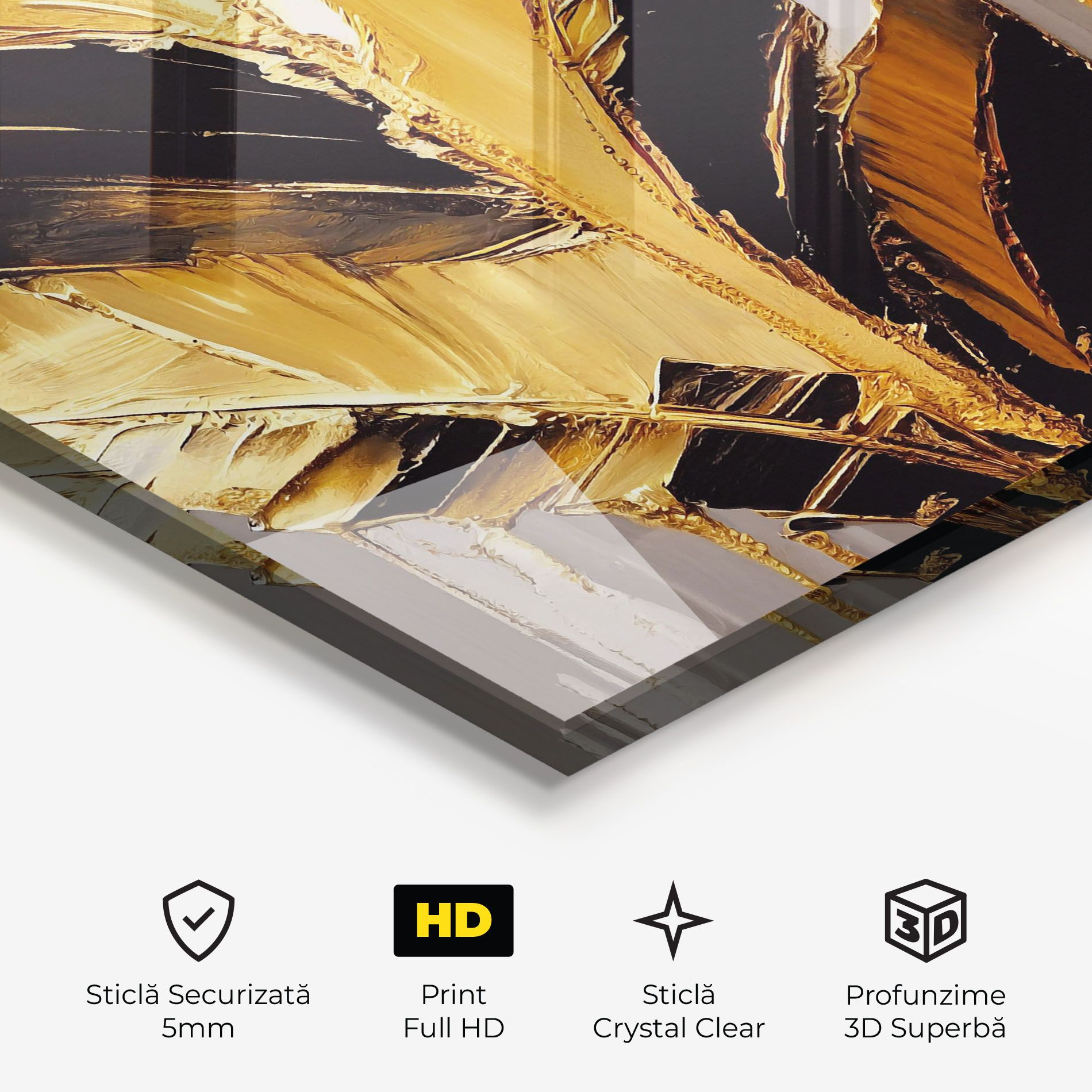 Balck With Gold Leafs mockup 3