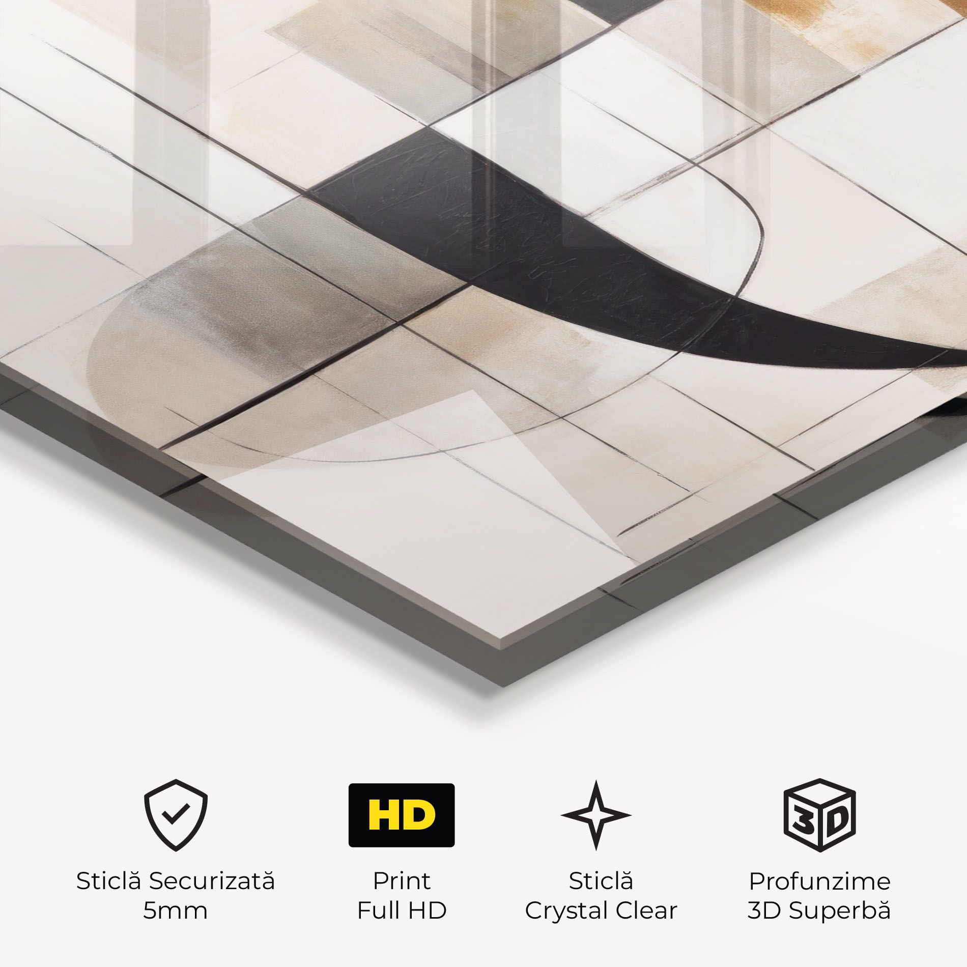 Black Abstract Lines mockup 3