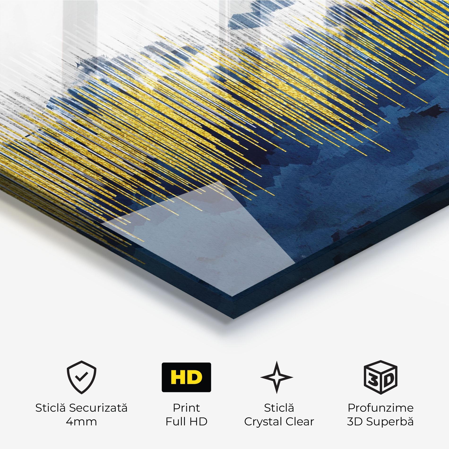 Tablou Sticla Abstract Marble Art mockup 3