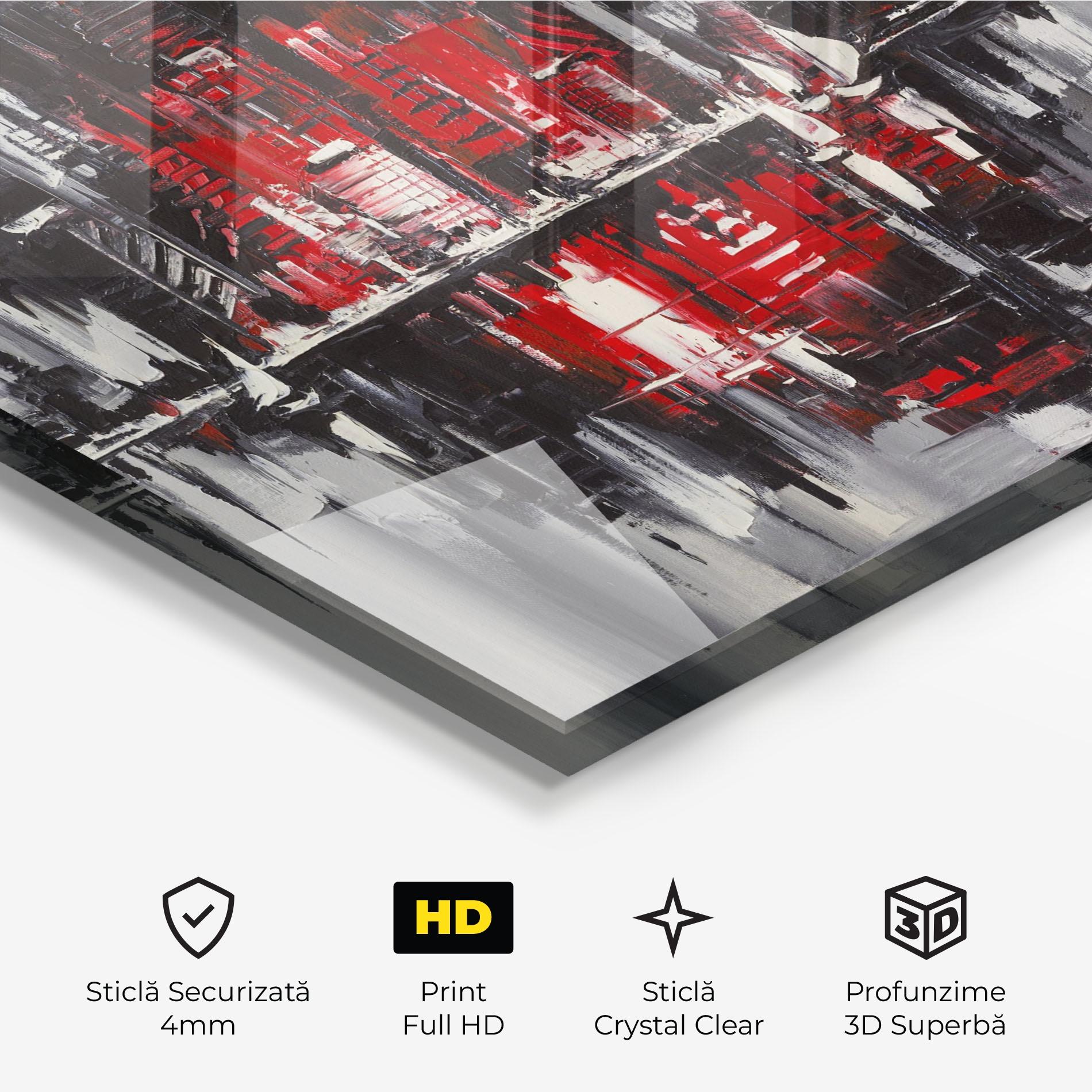 Tablou Sticla Cityscape mockup 3