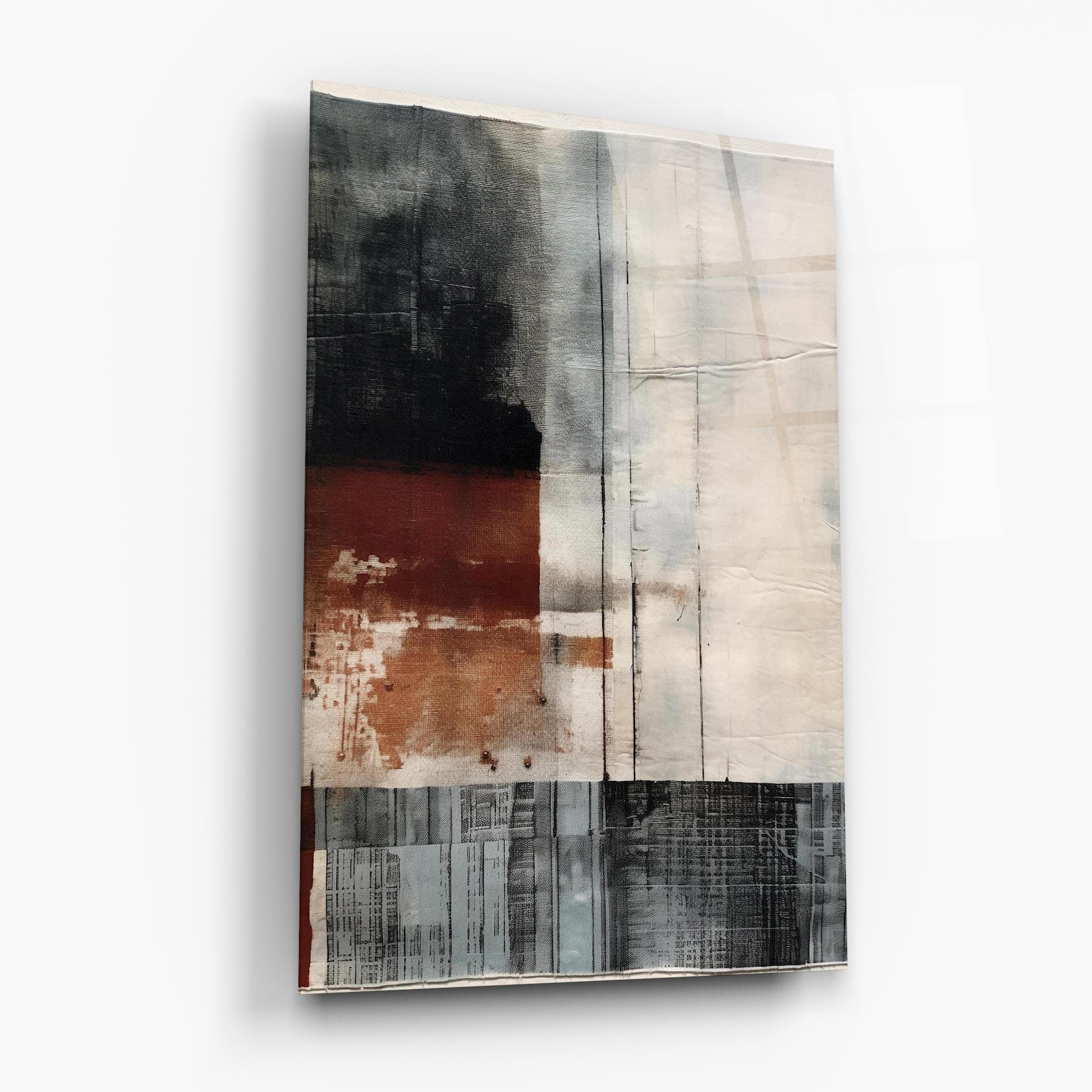 Tablou Sticla Abstract Painting mockup 6