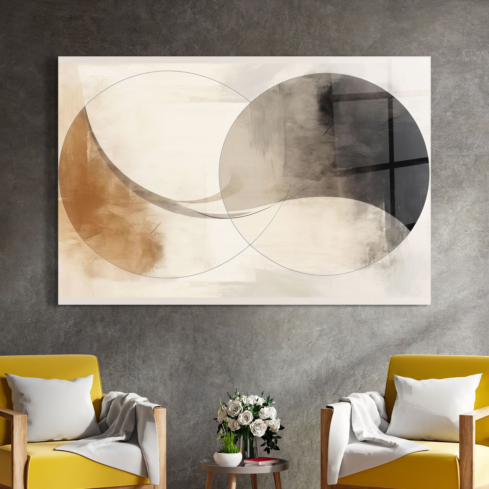 Abstract Circle Painting mockup 4