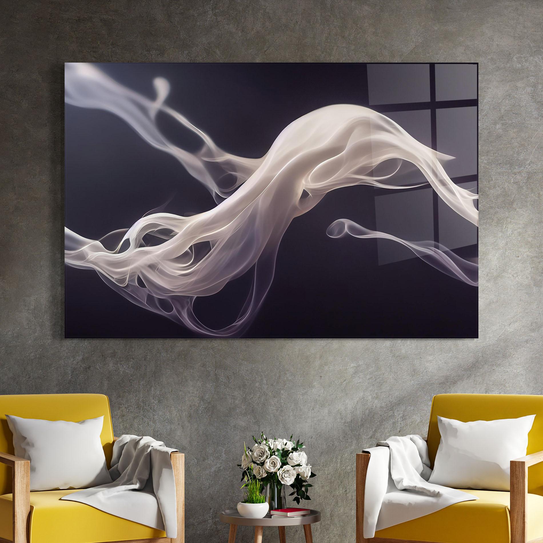 Tablou Sticla Grey Smoke mockup 4