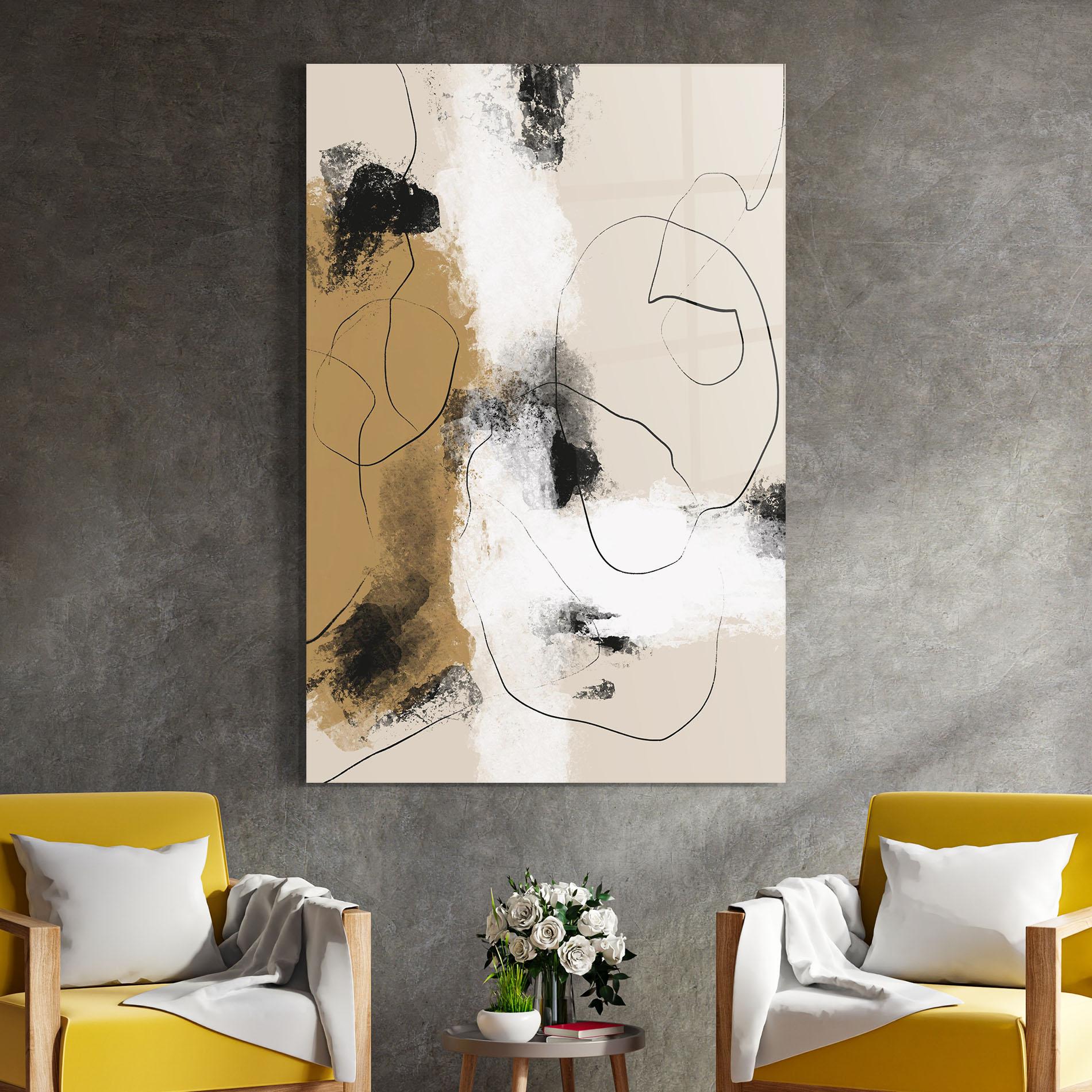 Tablou Sticla Unique Acrylic Paintings mockup 4