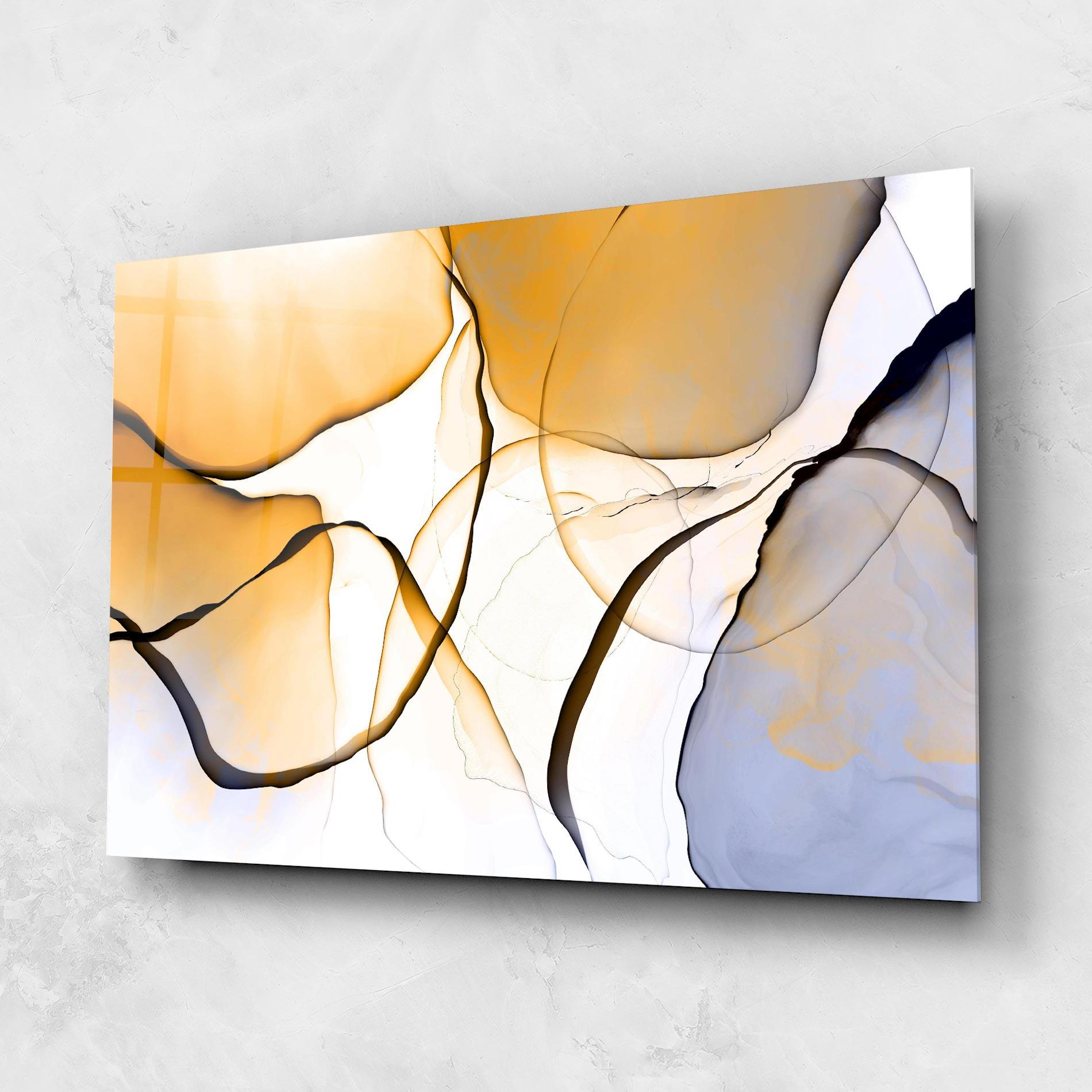 Tablou Sticla Abstract Alcohol Ink mockup 1