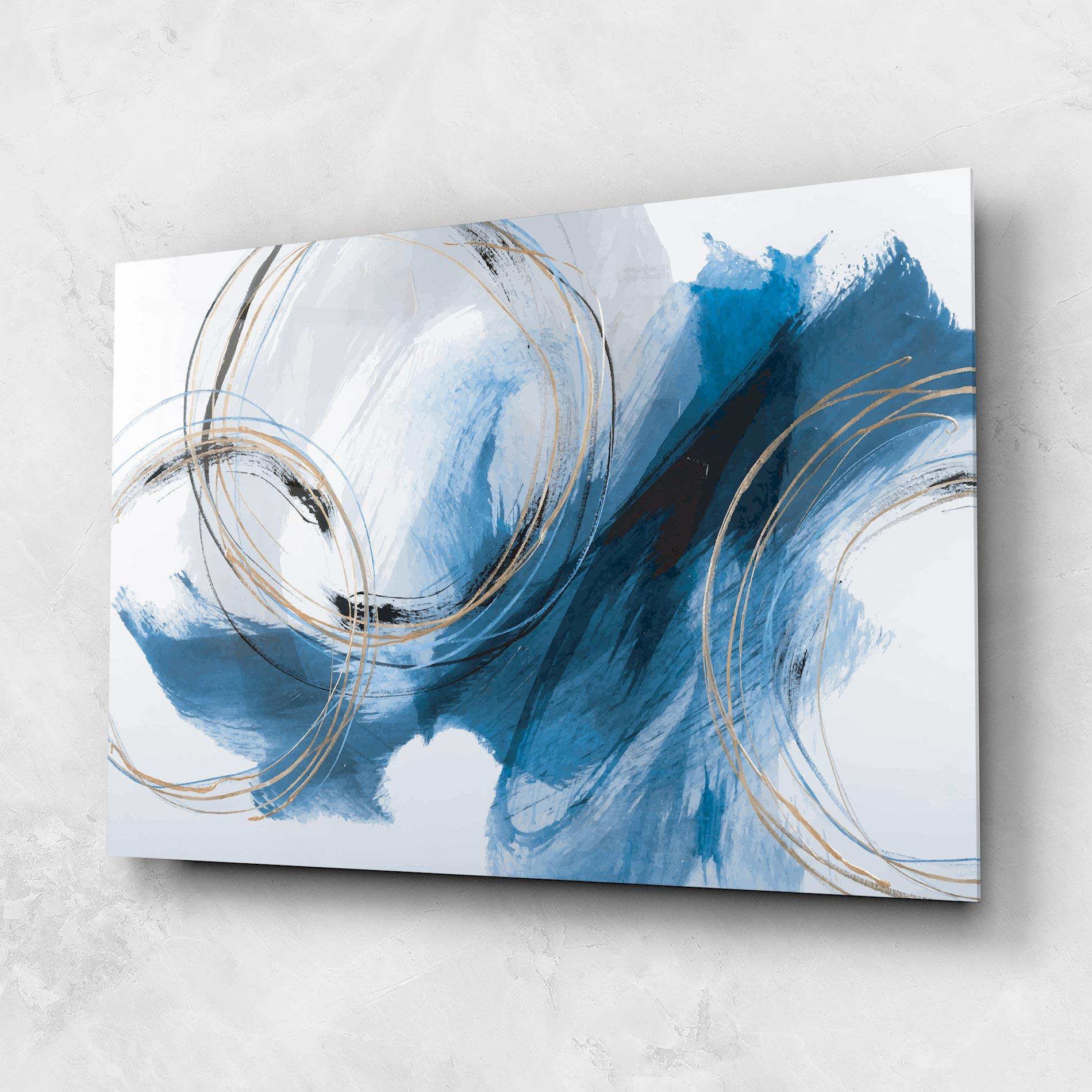 Tablou Sticla Beautiful Abstract Painting mockup 1