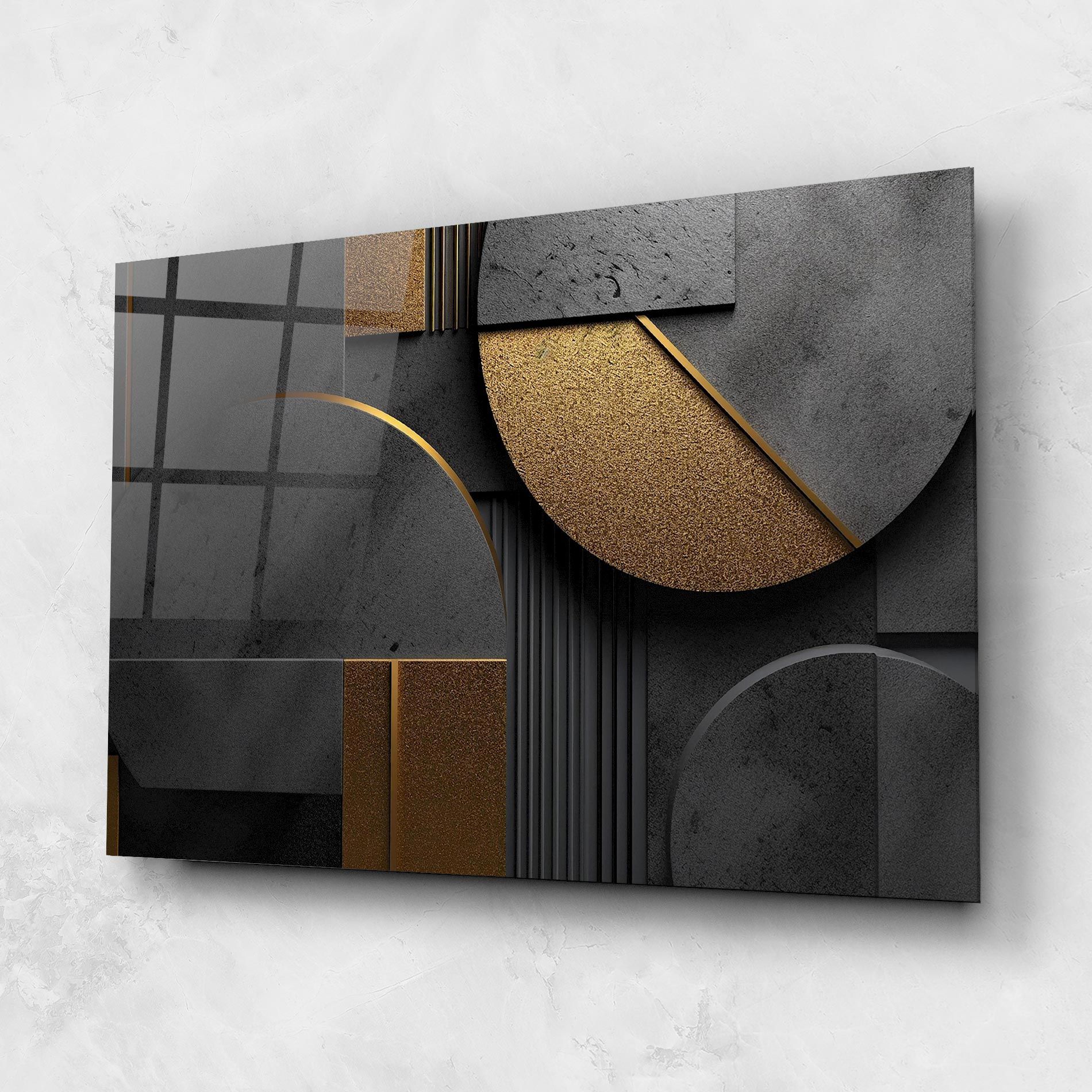 Gold With Grey Circle mockup 1