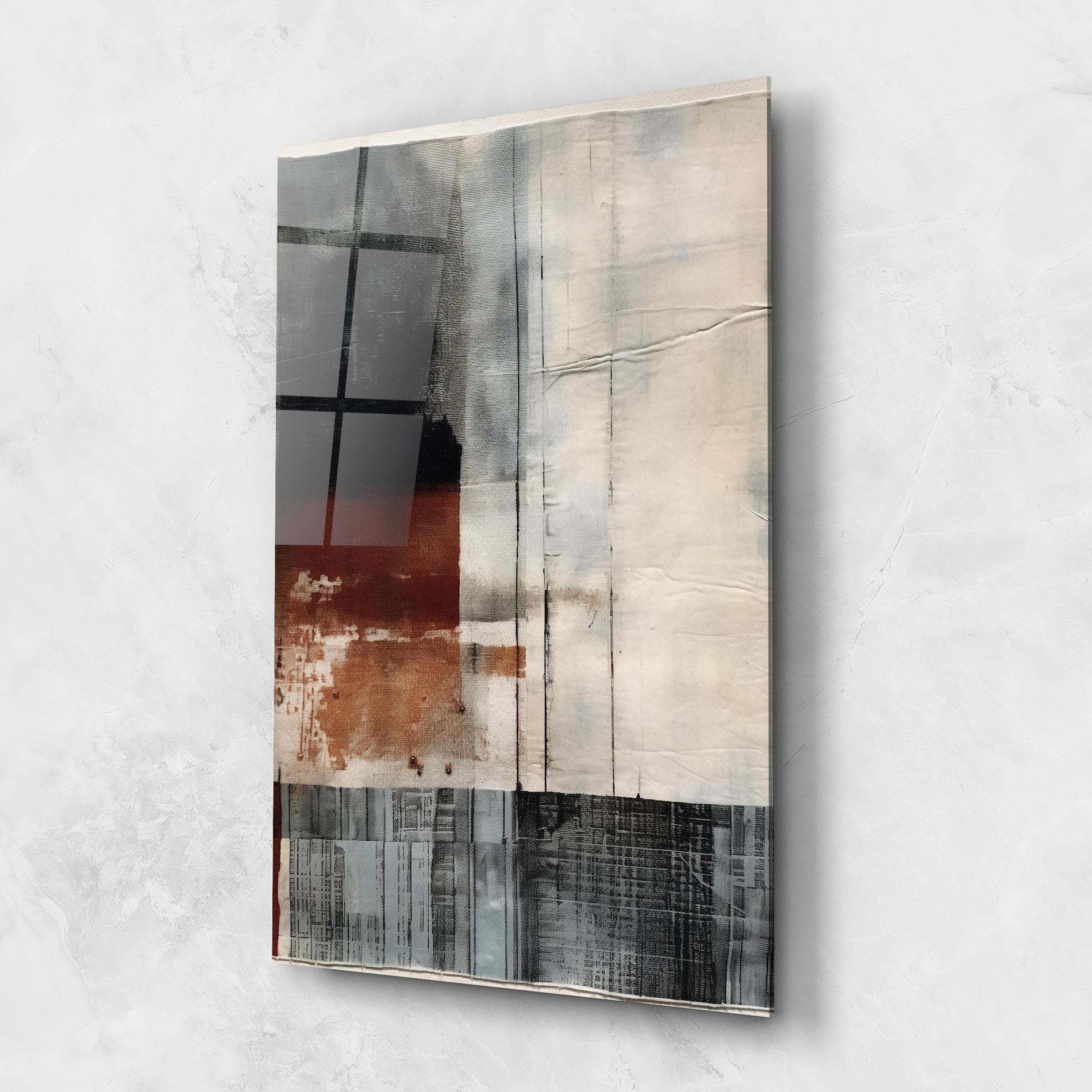 Tablou Sticla Abstract Painting mockup 1