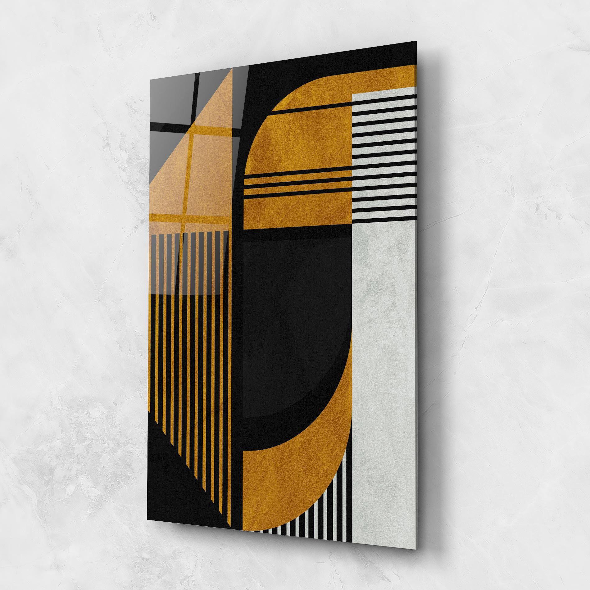 Black Lines On Gold mockup 1