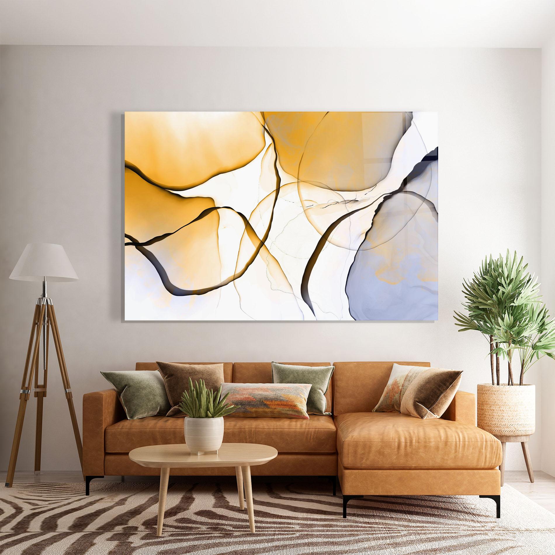 Tablou Sticla Abstract Alcohol Ink mockup 7