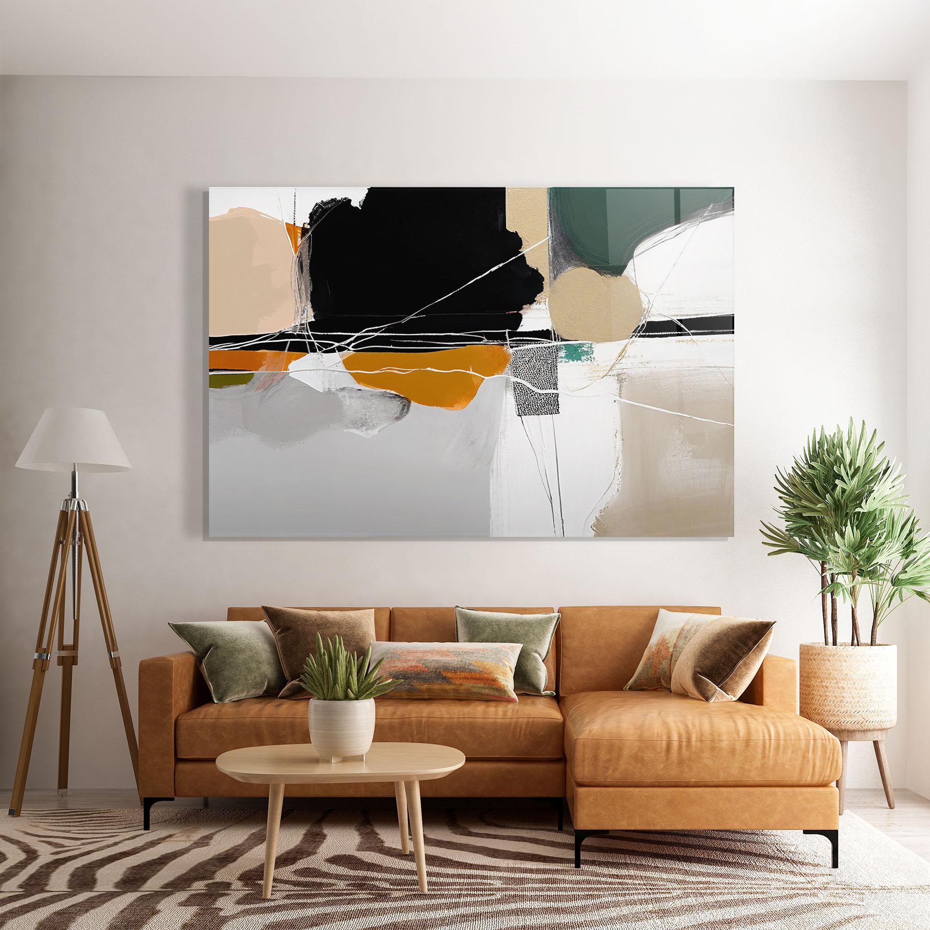 Tablou Sticla Abstract Ornament Prints mockup 7