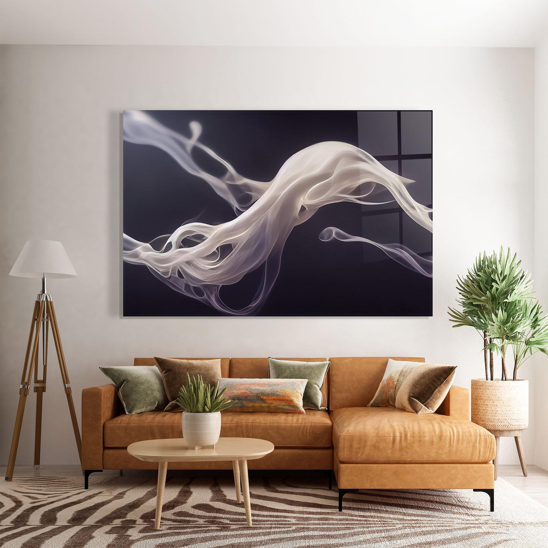 Tablou Sticla Grey Smoke mockup 7