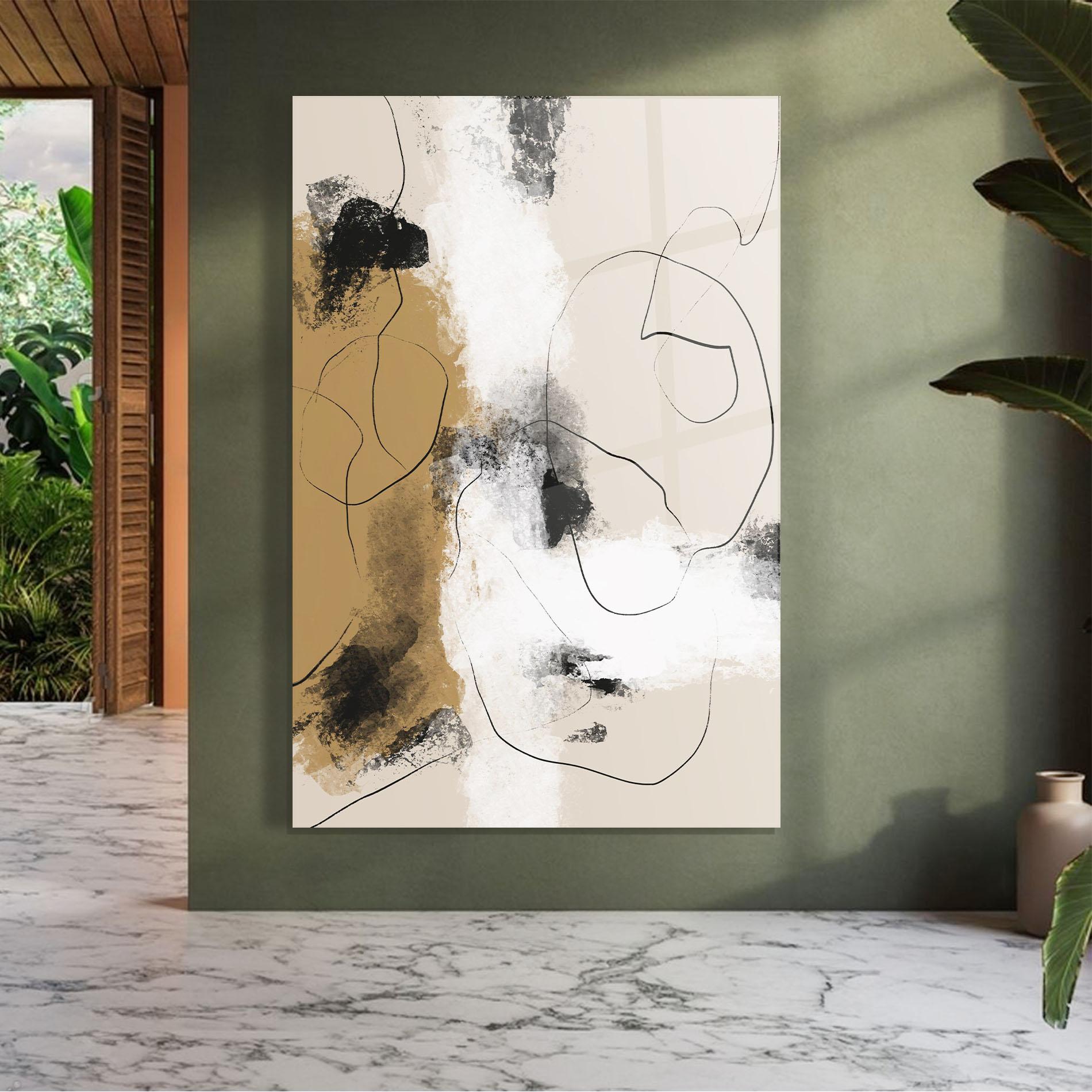 Tablou Sticla Unique Acrylic Paintings mockup 7