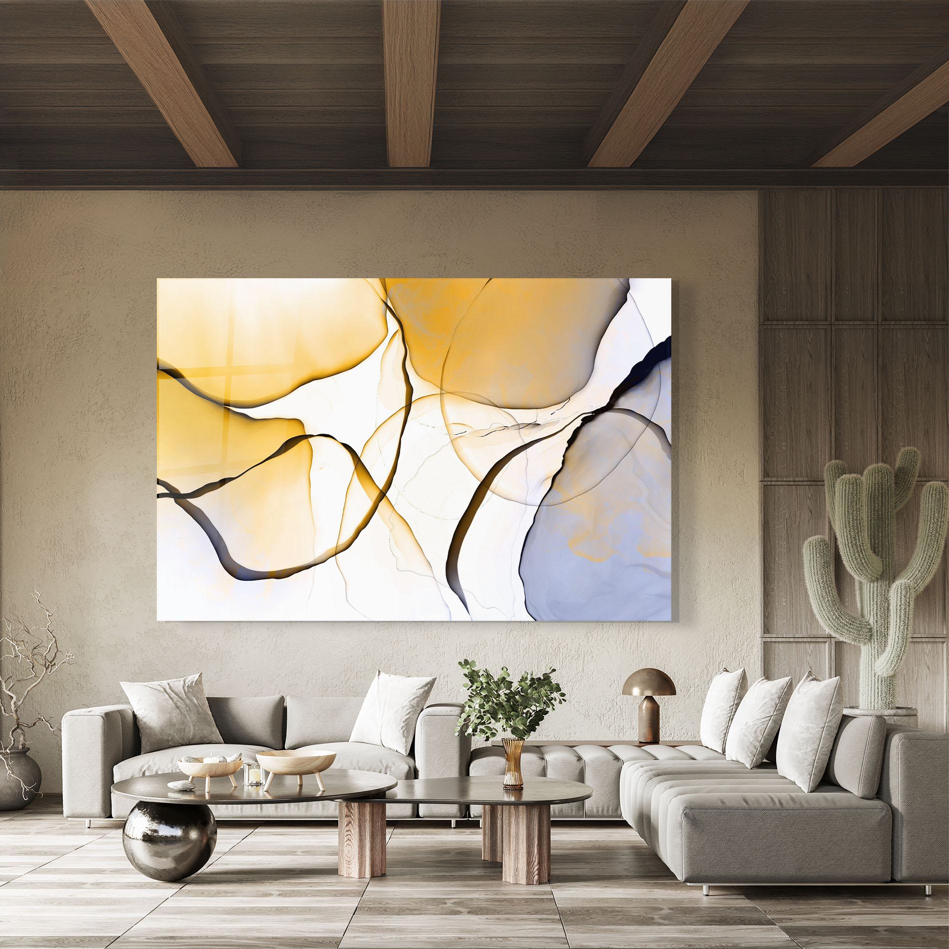 Tablou Sticla Abstract Alcohol Ink mockup 8