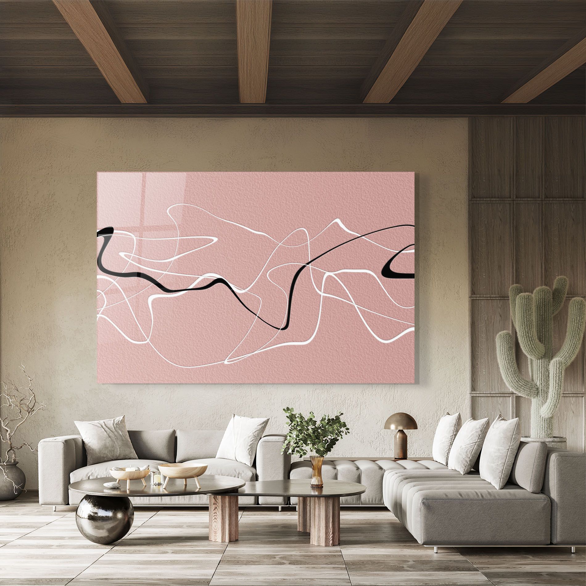 Abstract Pink Painting mockup 8