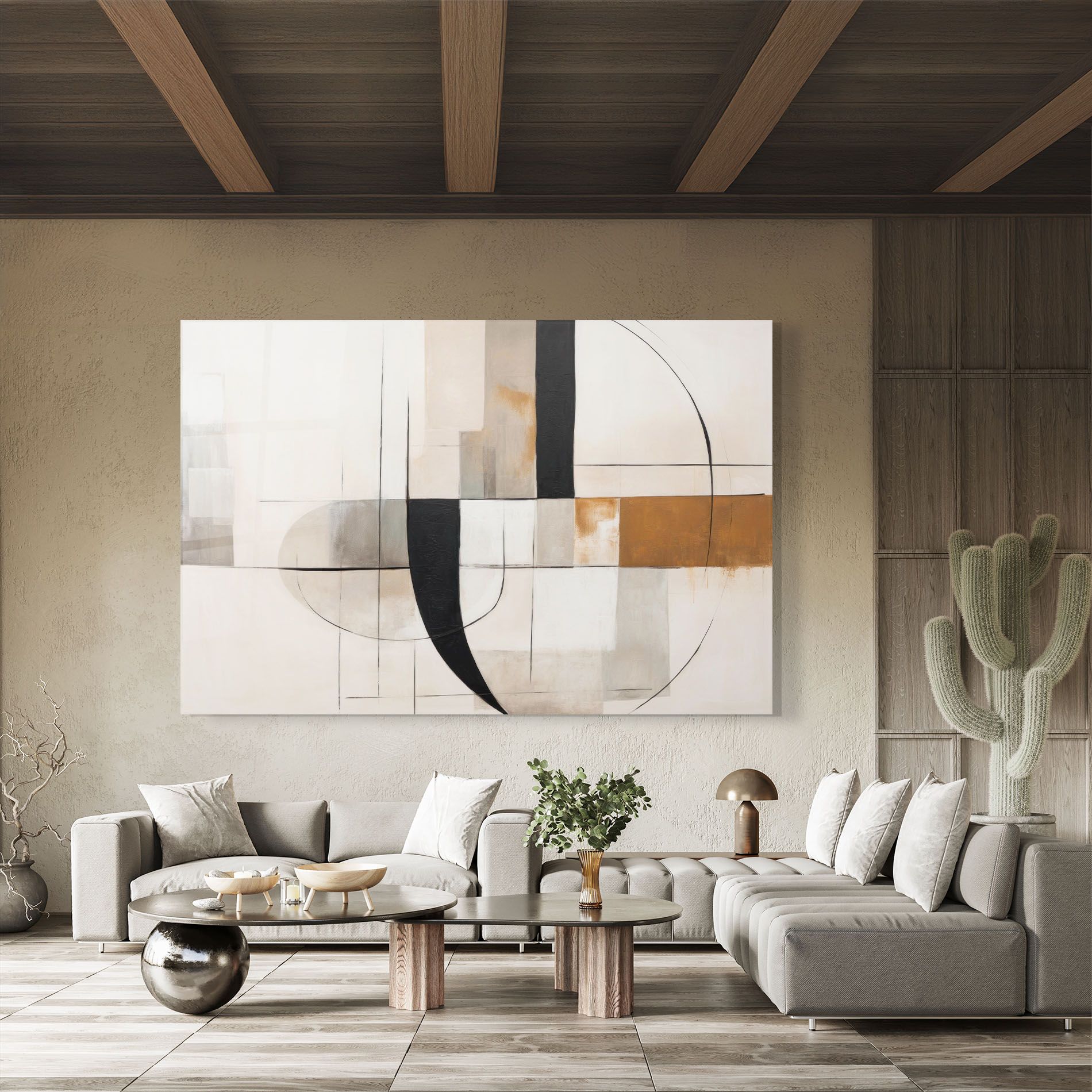 Black Abstract Lines mockup 8