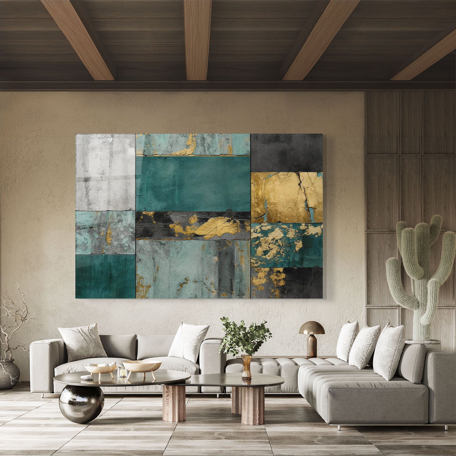 Golden Green Painting mockup 8