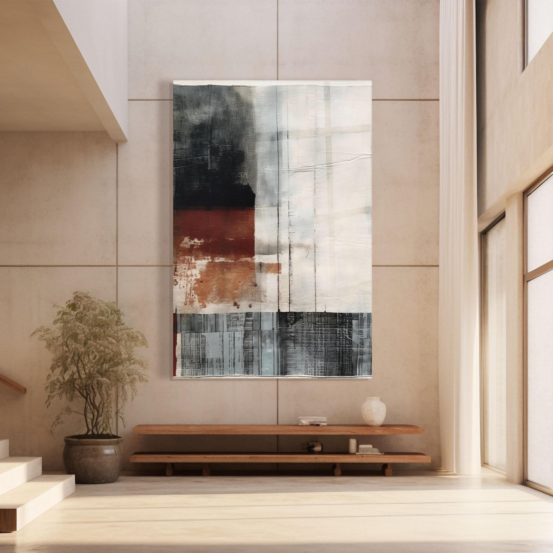 Tablou Sticla Abstract Painting mockup 8