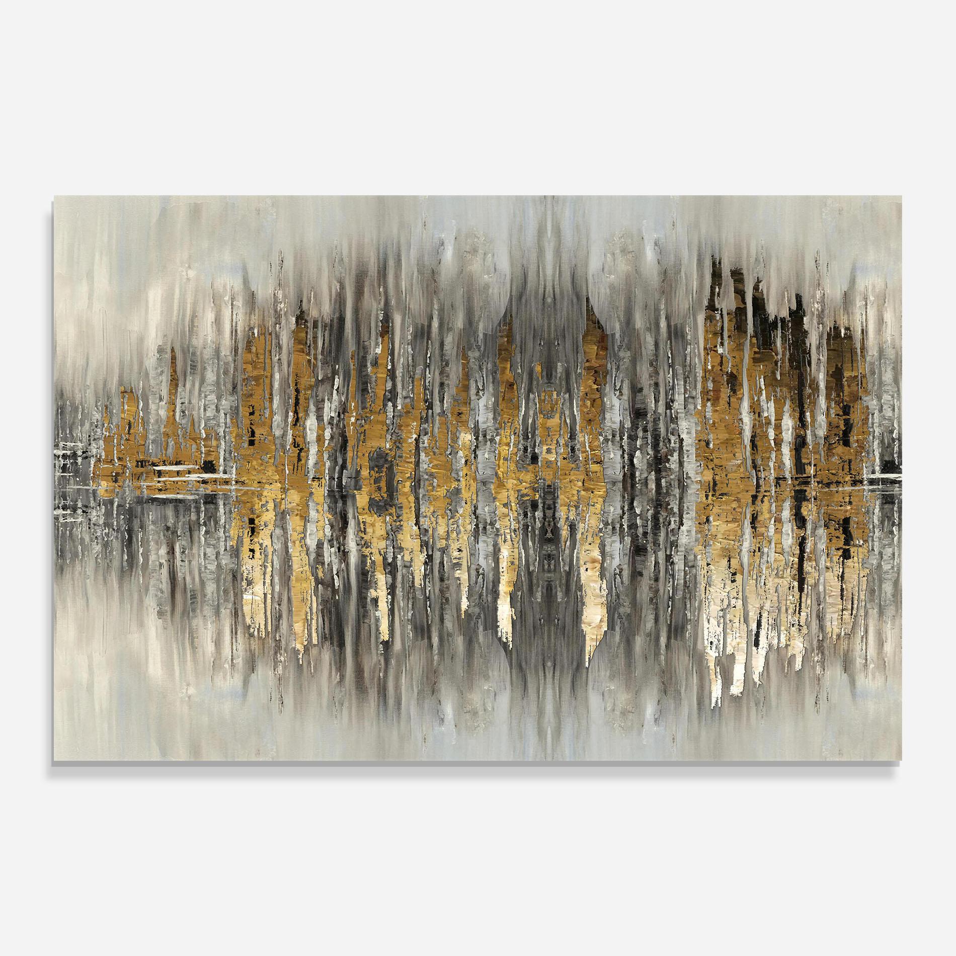 Tablou Sticla Acrylic Silver Paint mockup 0