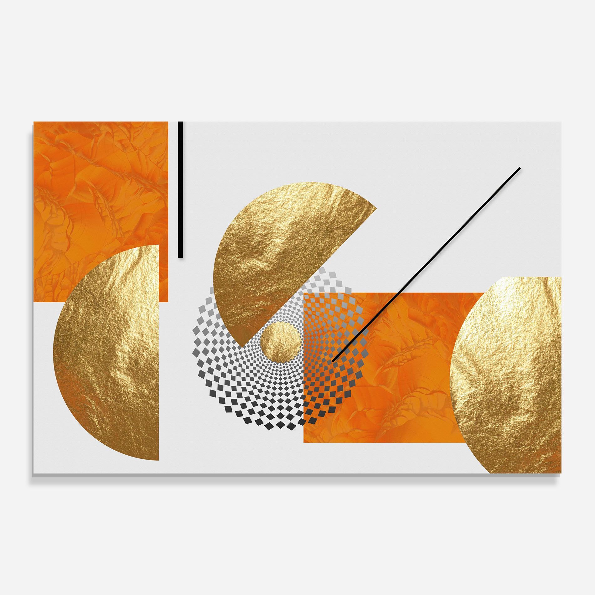 Beautiful Gold Shapes mockup 0