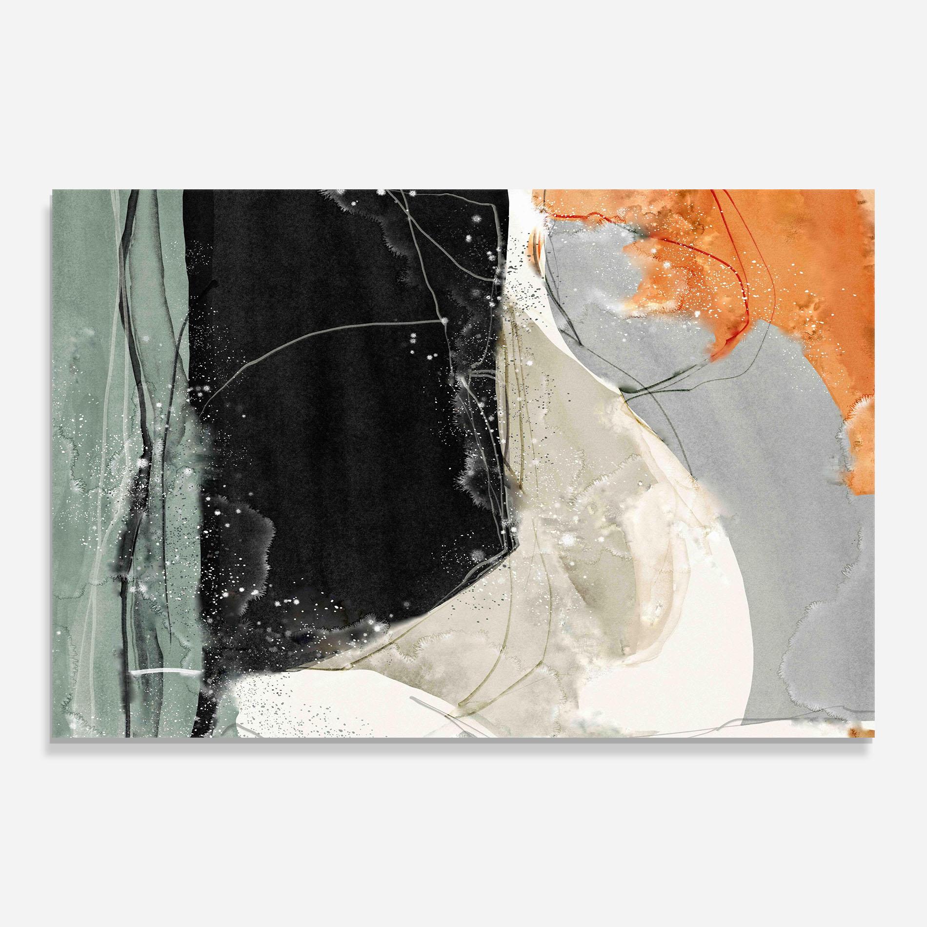 Tablou Sticla Beautiful White Drops mockup 0