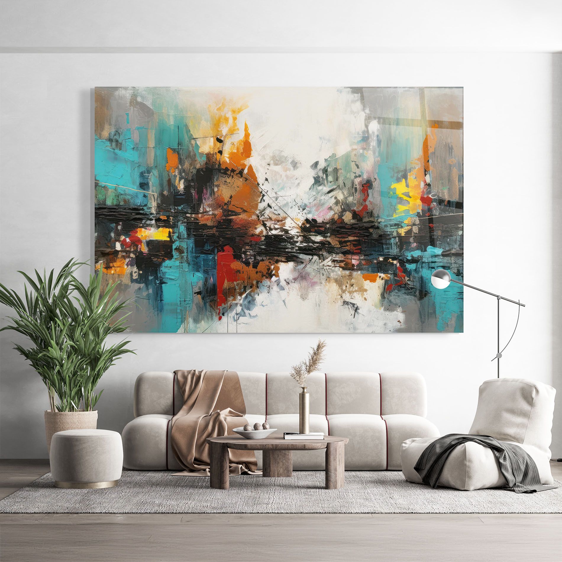 Abstract City Painting mockup 9