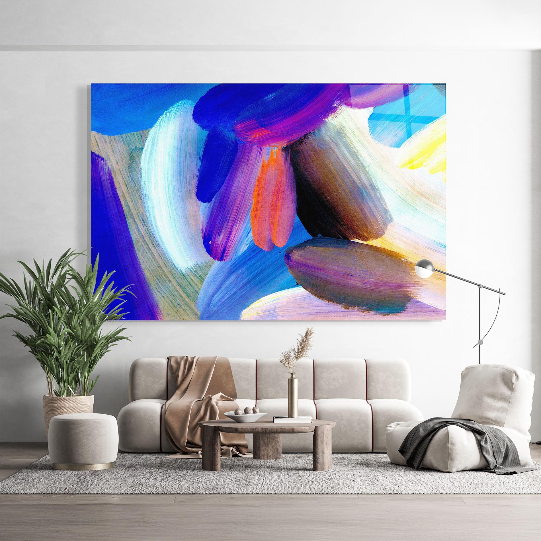 Tablou Sticla Colorful Abstract mockup 9