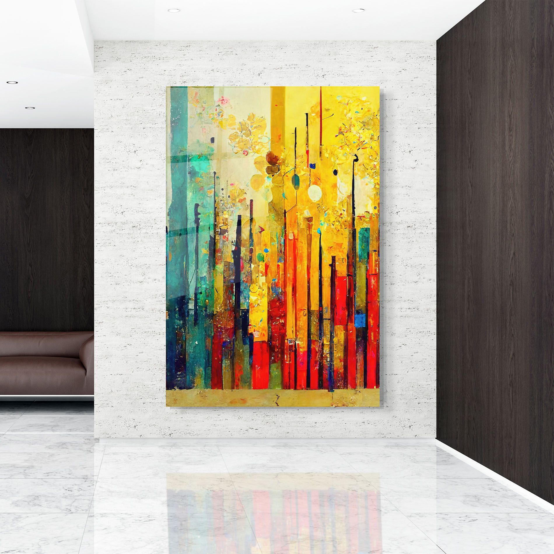 Black Lines On Yellow Light mockup 9