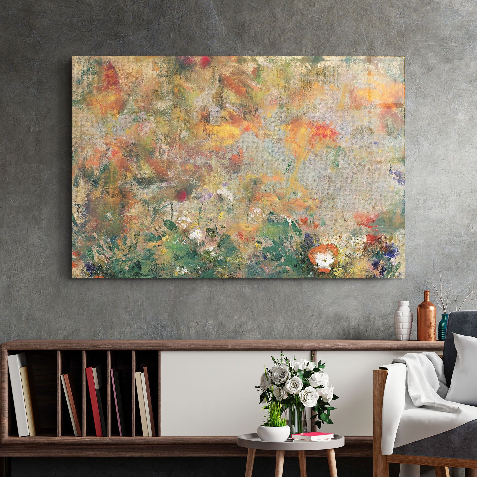 Abstract Flowers mockup 2