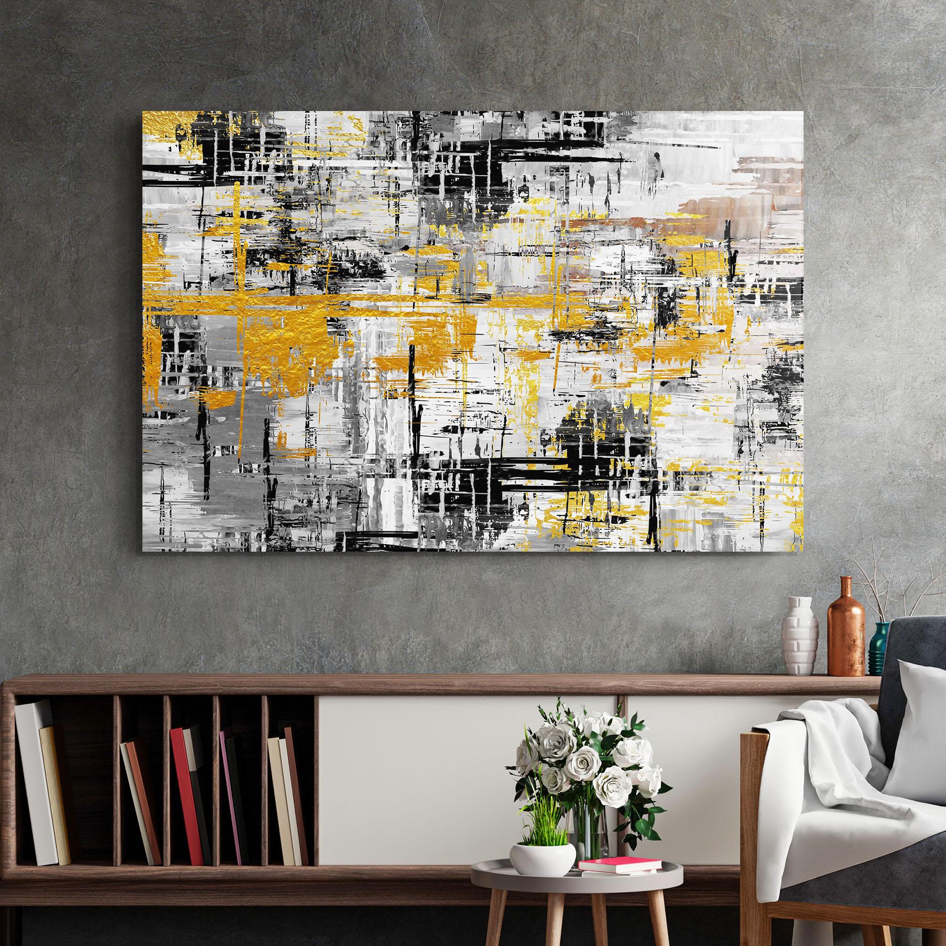 Tablou Sticla Abstract Mix Color mockup 2