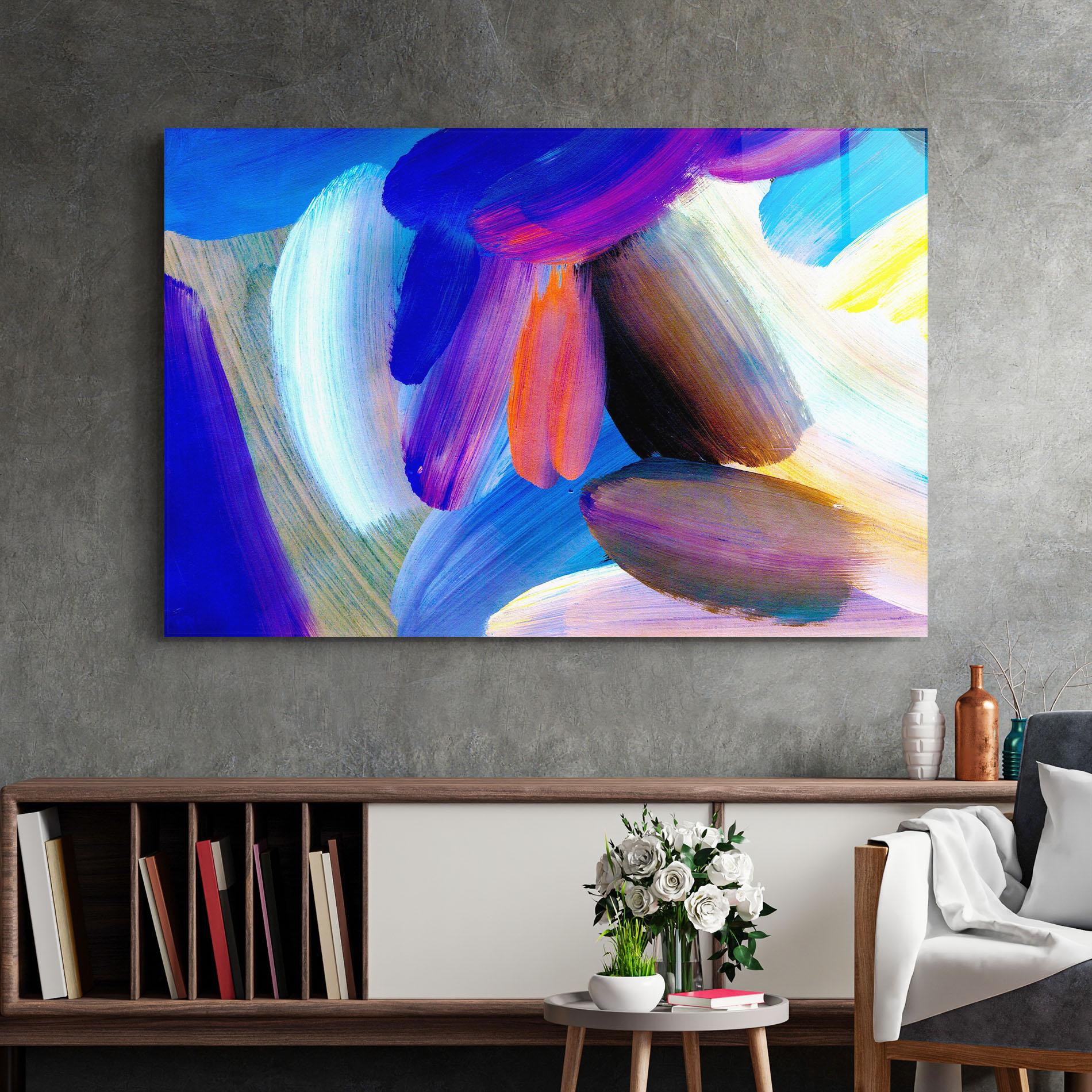 Tablou Sticla Colorful Abstract mockup 2