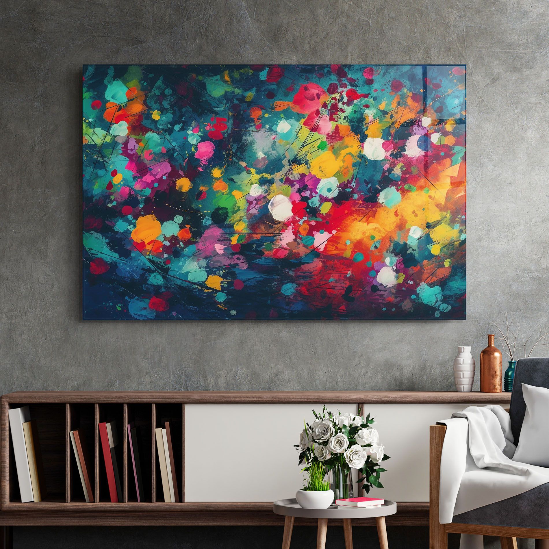 Colors Blue Background mockup 2