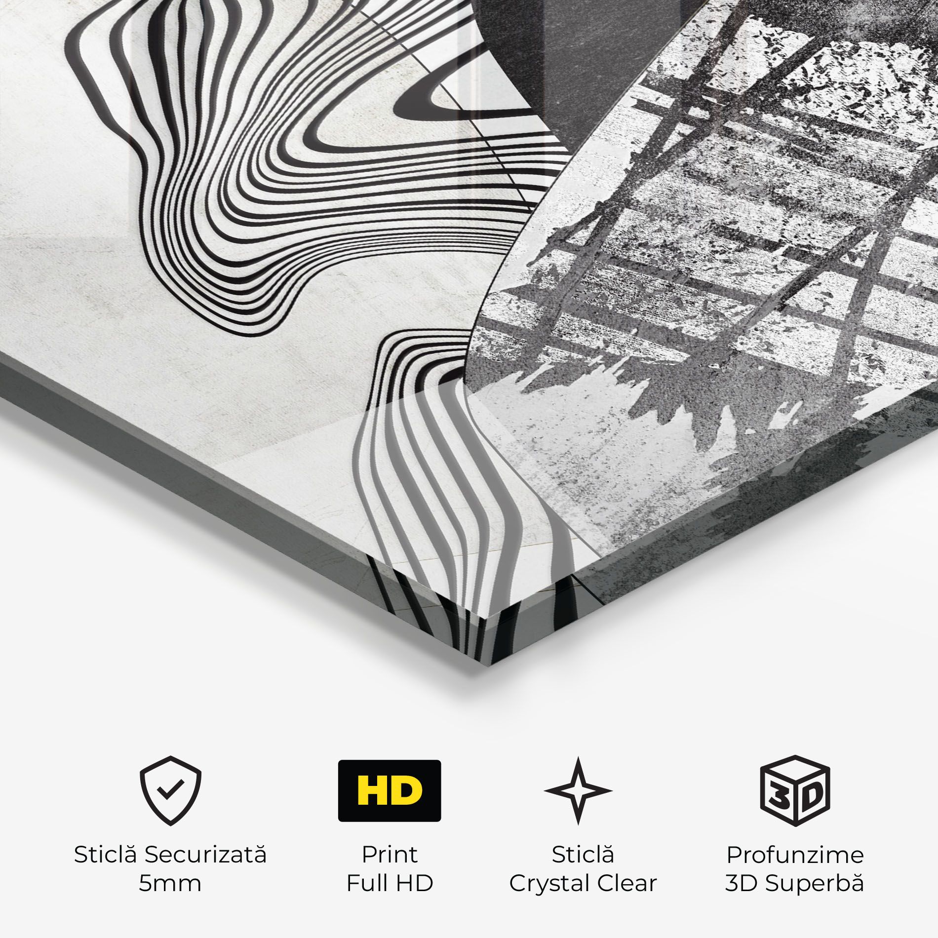 Abstract Black Lines mockup 3